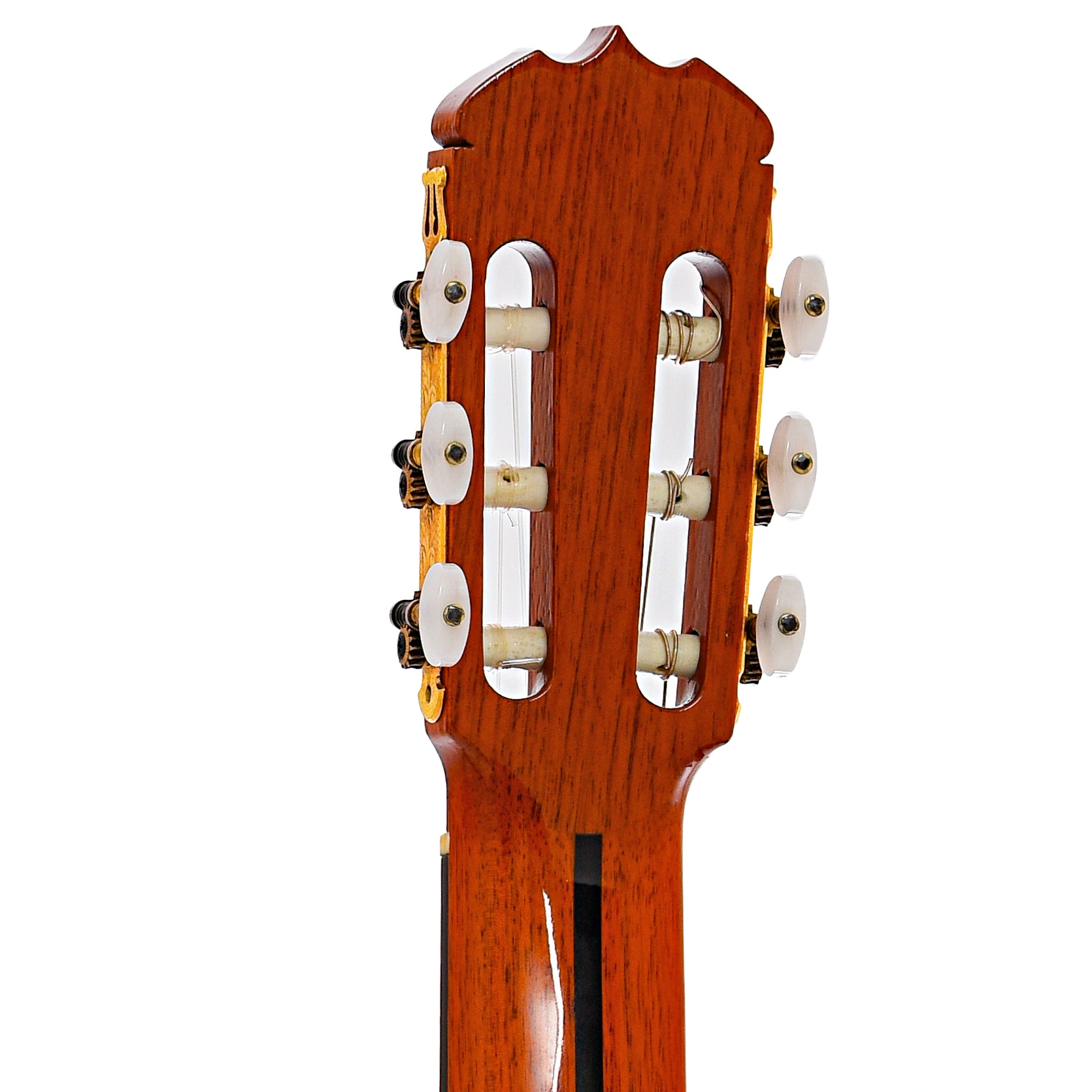 Back headstock of Ramirez 1A Brazilian Classical Guitar (1975)