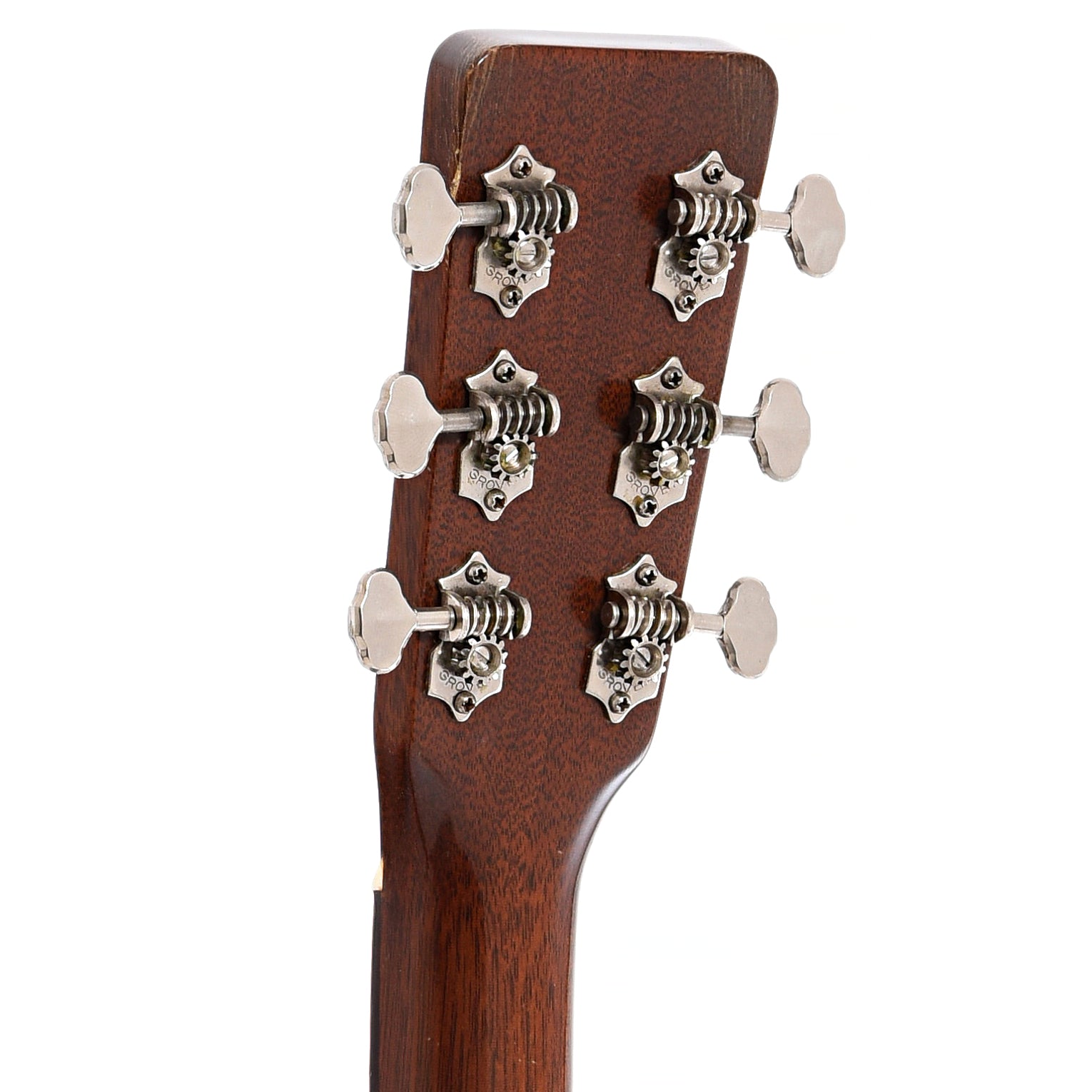 Back headstock of Martin 0-18 Acoustic Guitar  (1957)