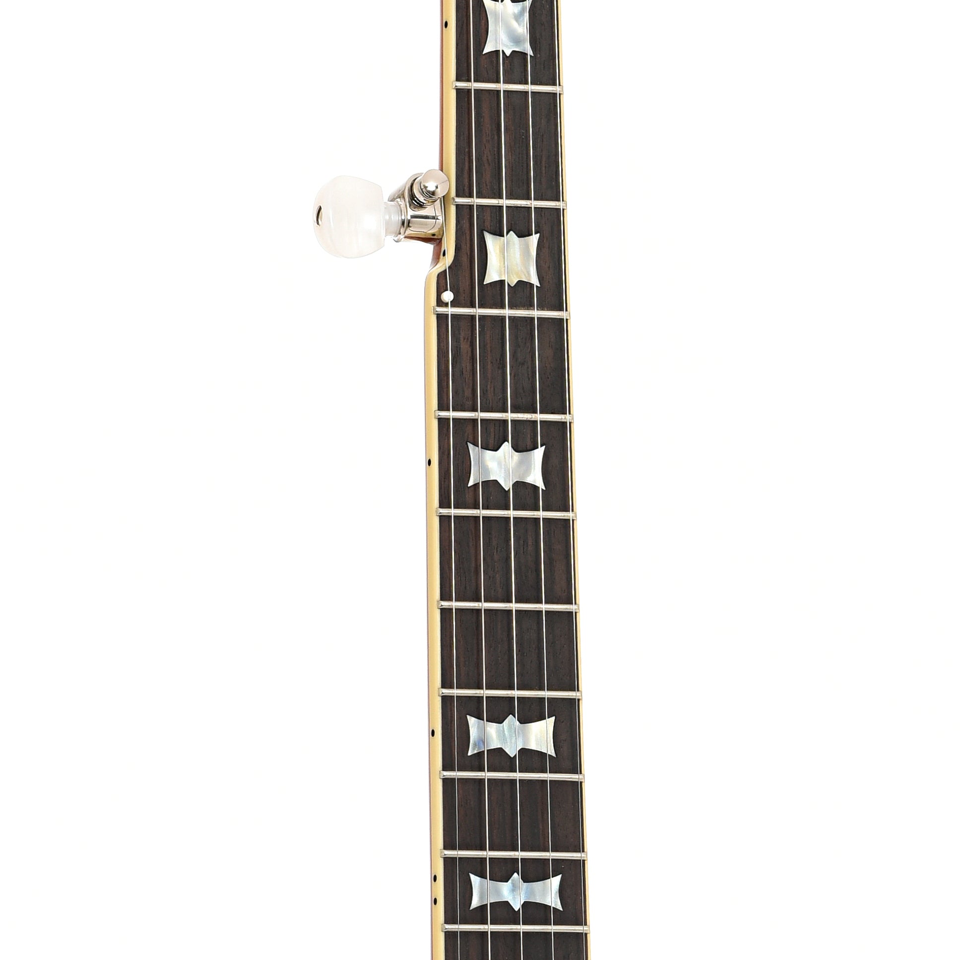 Fretboard of Gold Tone Mastertone OB-2 Bowtie Banjo