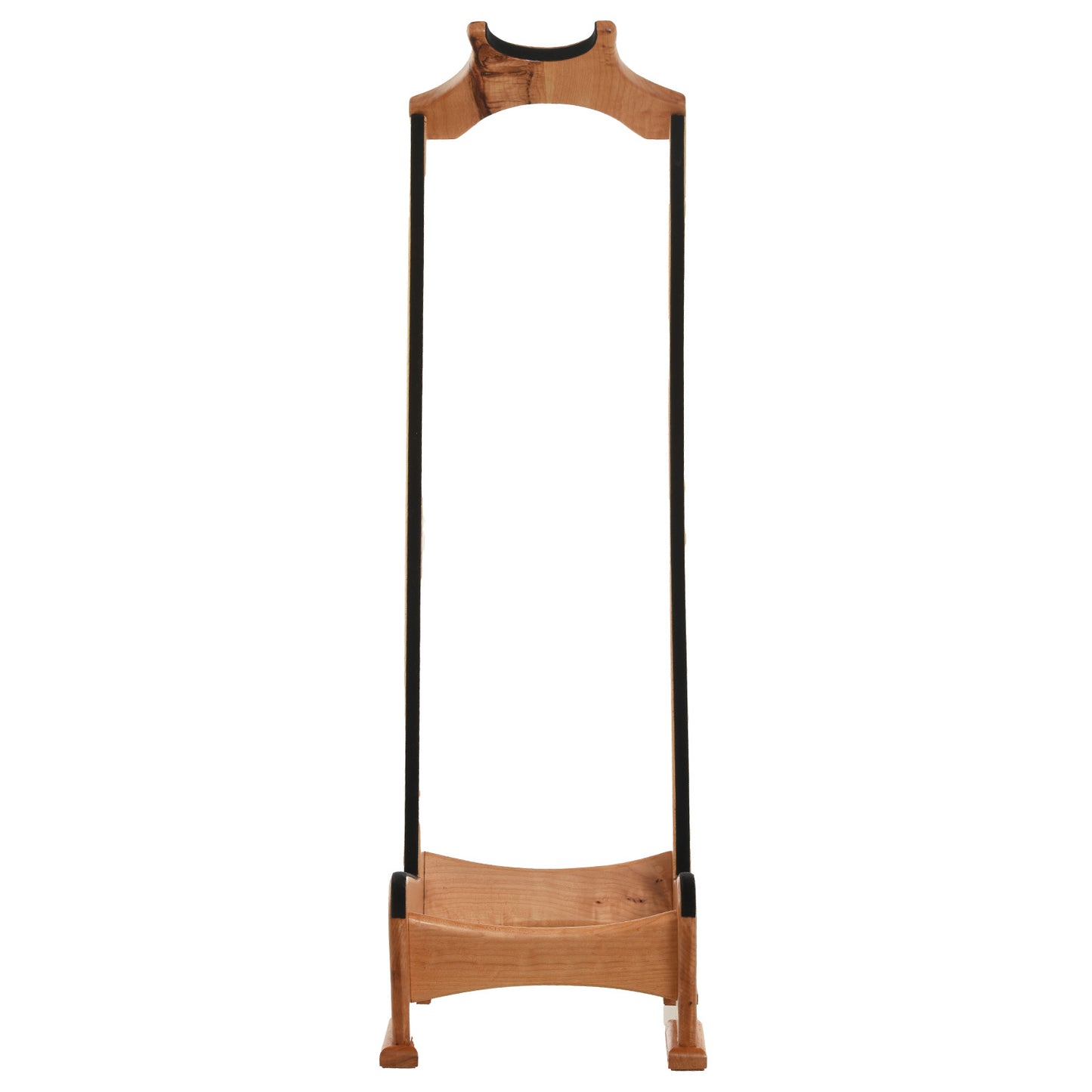 Front of Lee Murdock Studio Guitar Stand, Quilted Maple