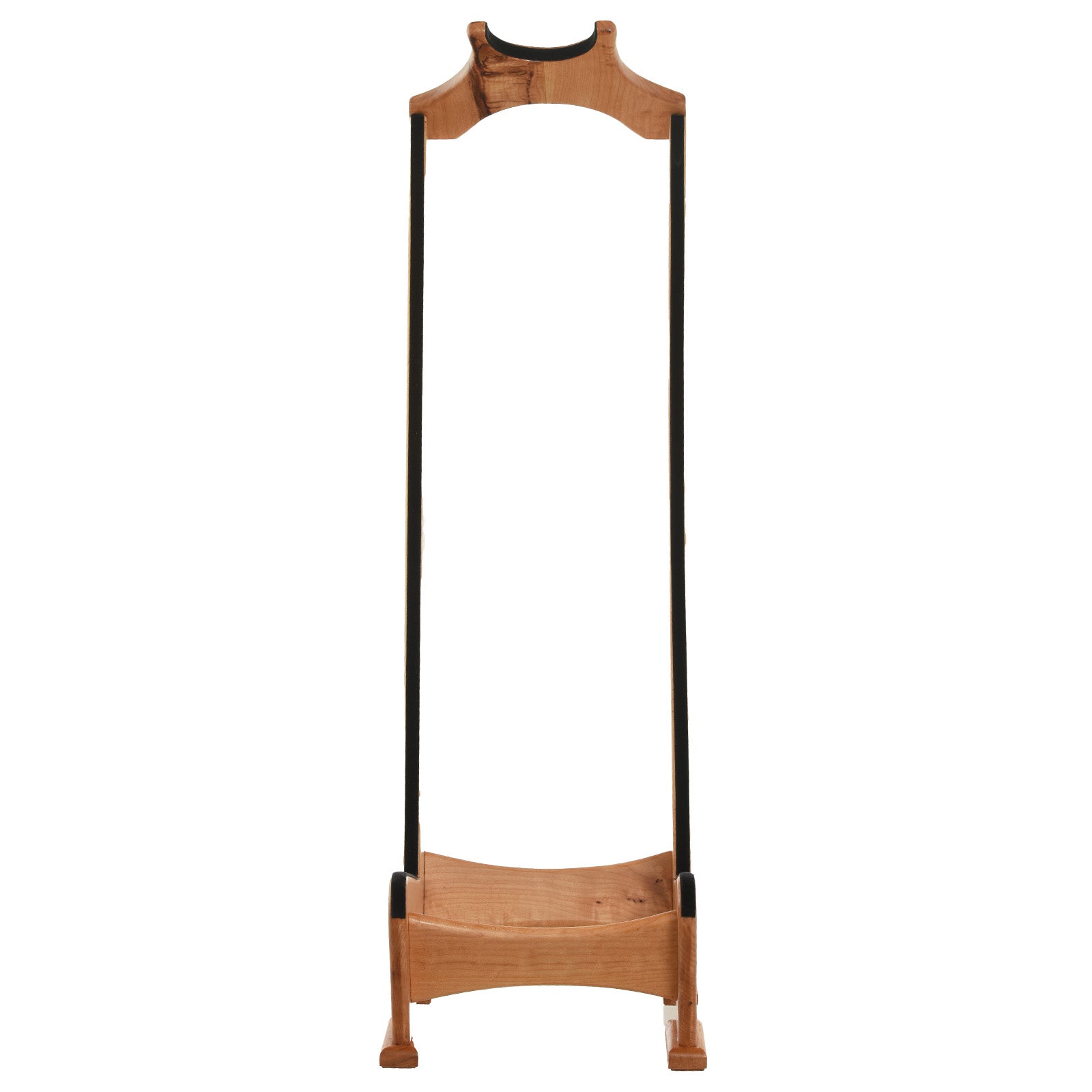 Front of Lee Murdock Studio Guitar Stand, Quilted Maple