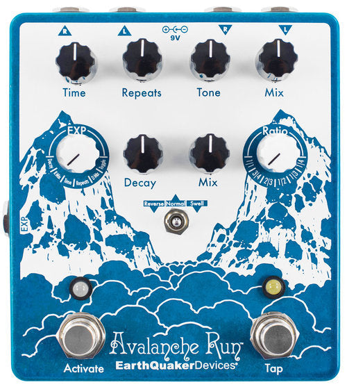 EarthQuaker Devices Avalanche Run Stereo Reverb and Delay Pedal