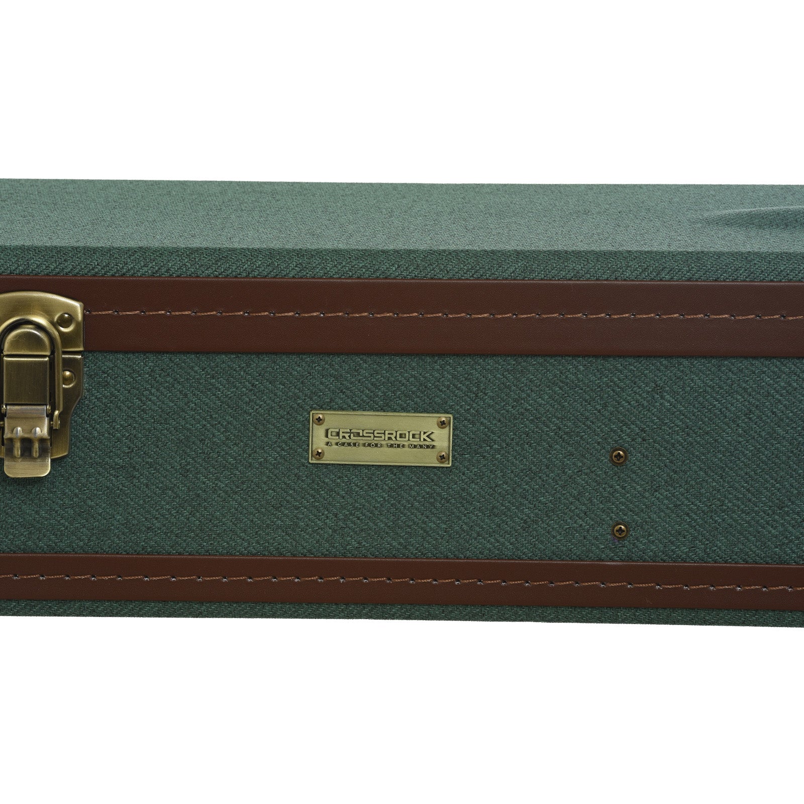 Image 4 of Crossrock Case Company Hardshell Resonator Banjo Case, Malachite Blue