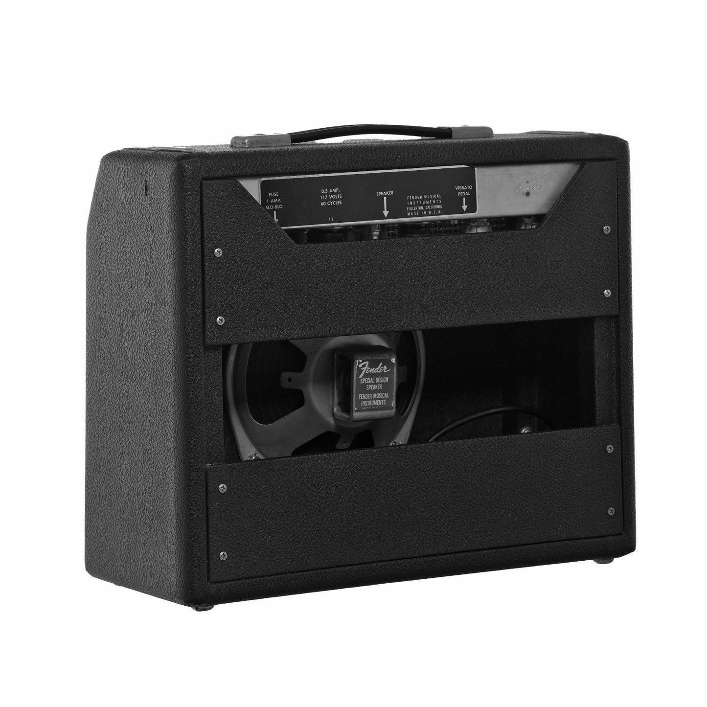 Back and side of Fender Vibro Champ Combo Amp 