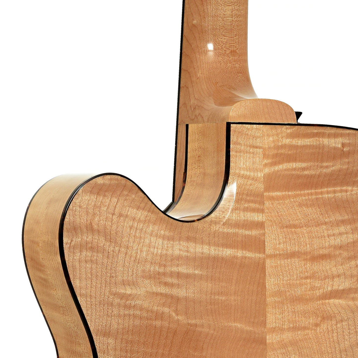 Neck joint of Andersen 17 in. Oval Hole Archtop Acoustic Guitar 