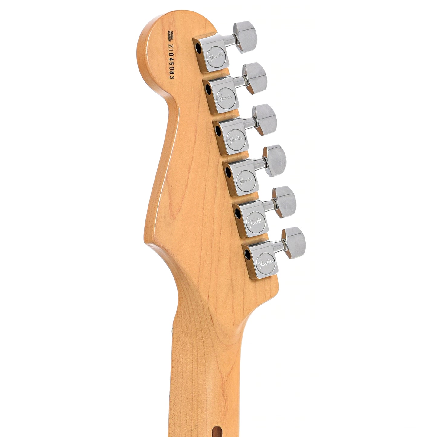 BAck headstock of Fender American Series Stratocaster Electric Guitar (2001)