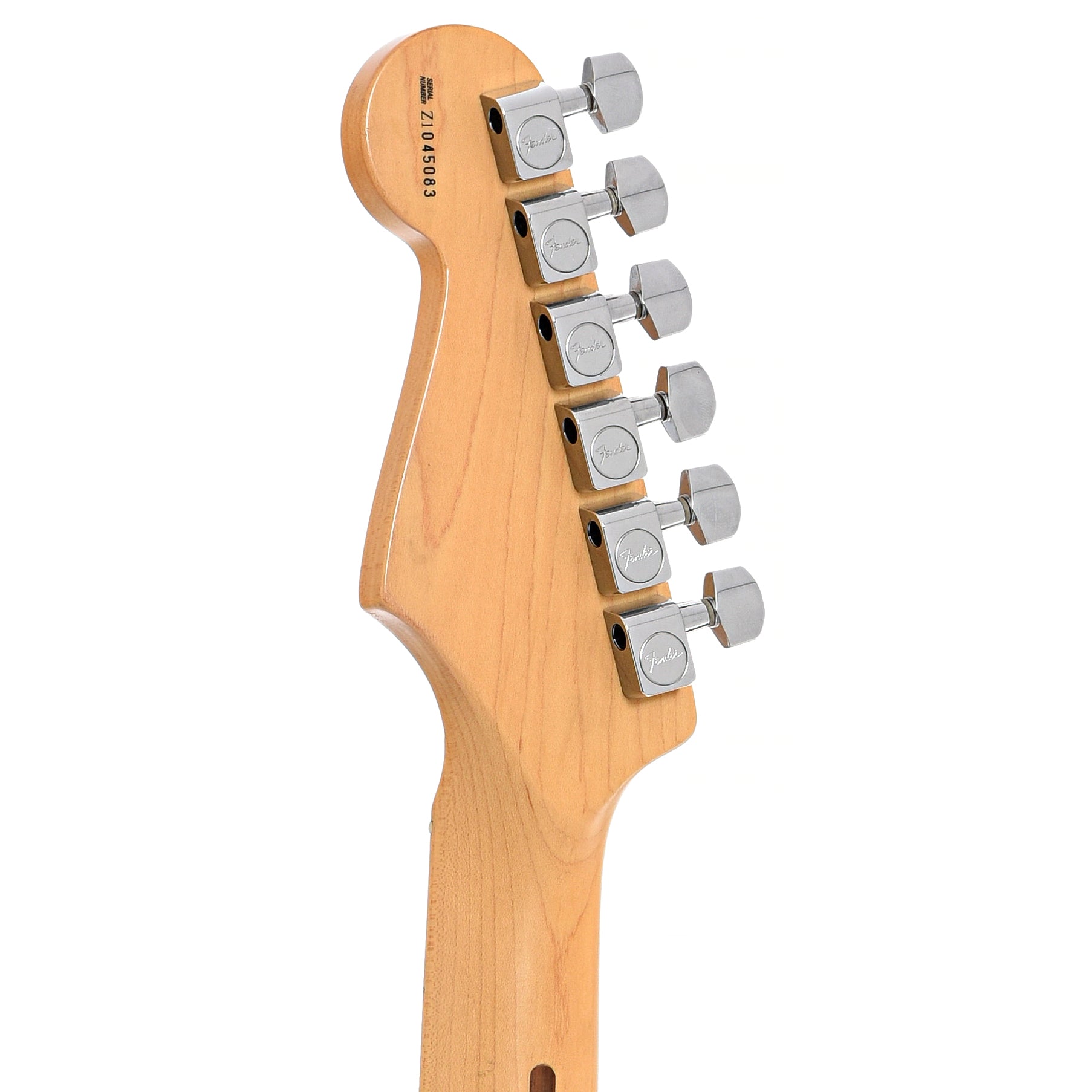 BAck headstock of Fender American Series Stratocaster Electric Guitar (2001)