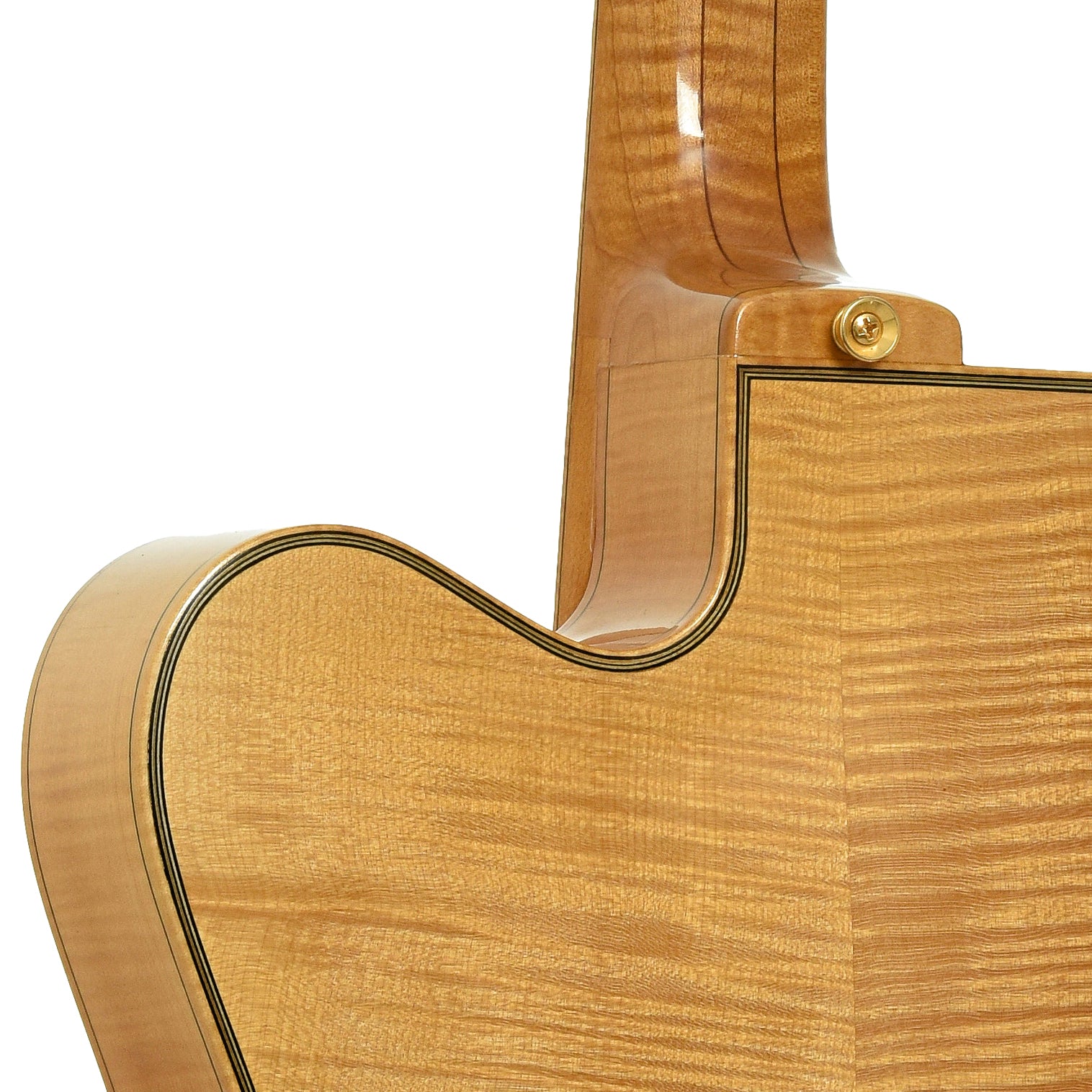 Neck joint of Gagnon Composer 17 in. Archtop Hollowbody Electric Guitar 