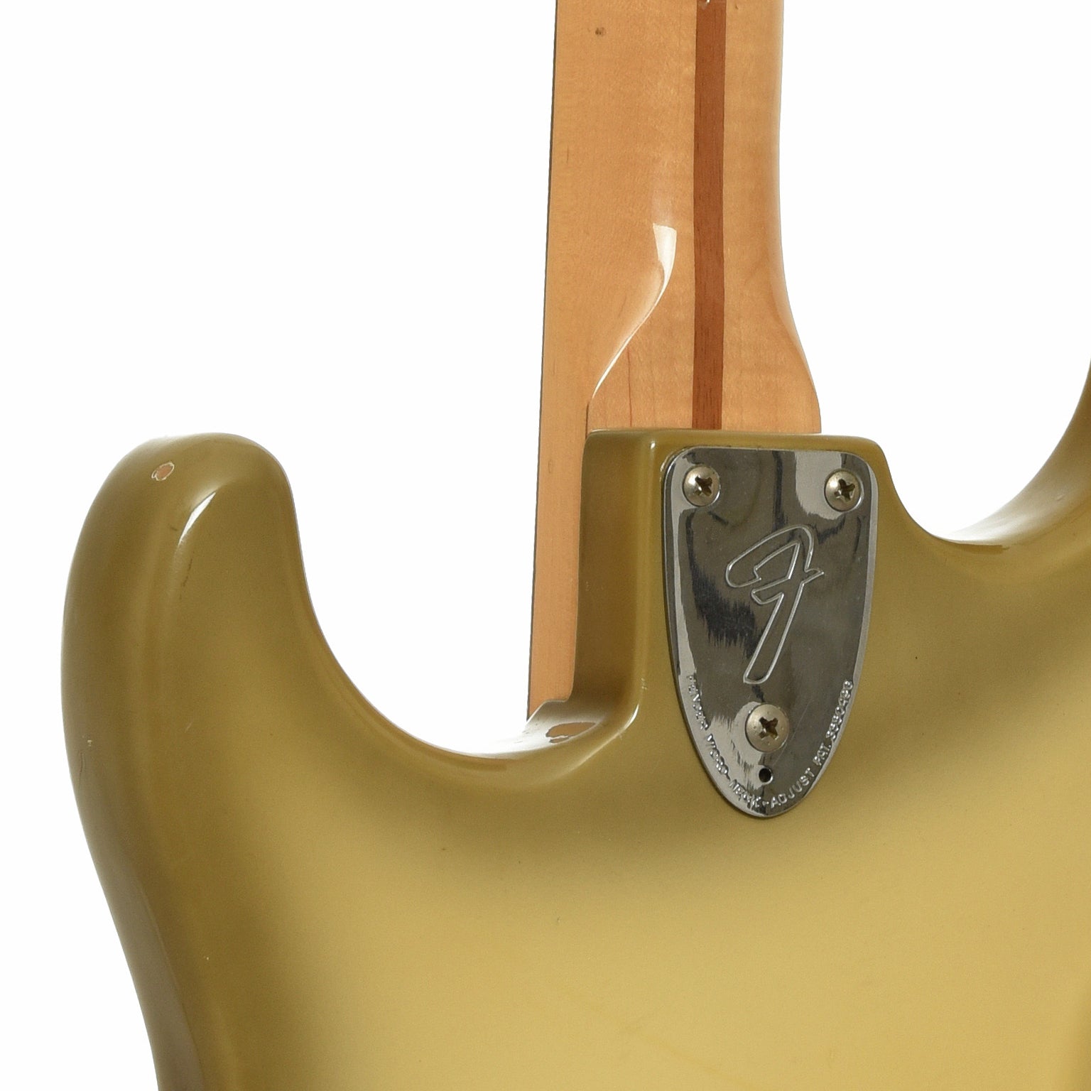 Neck joint of Fender Stratocaster Electric Guitar