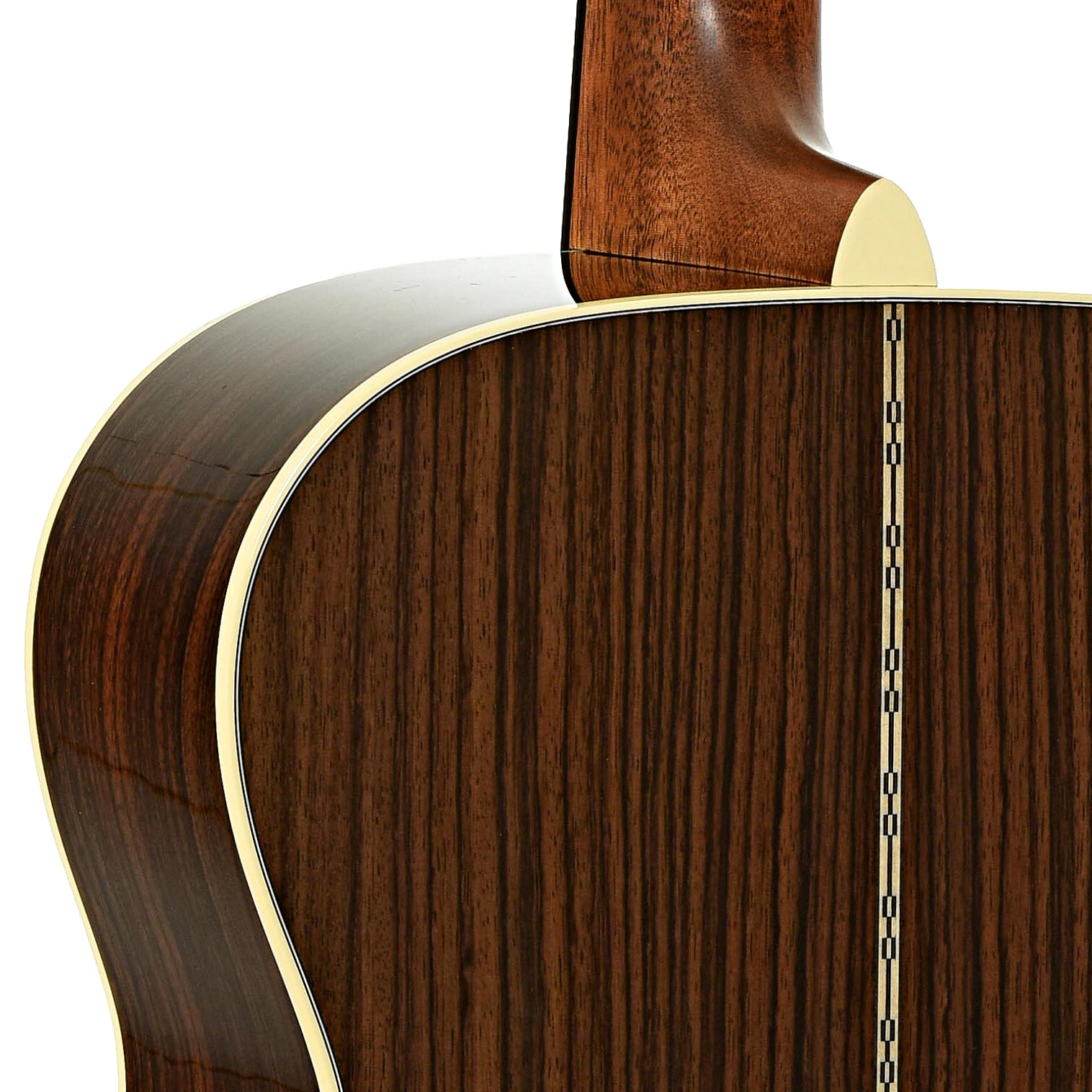 Neck joint of Martin OM-28 Ambertone Acoustic Guitar