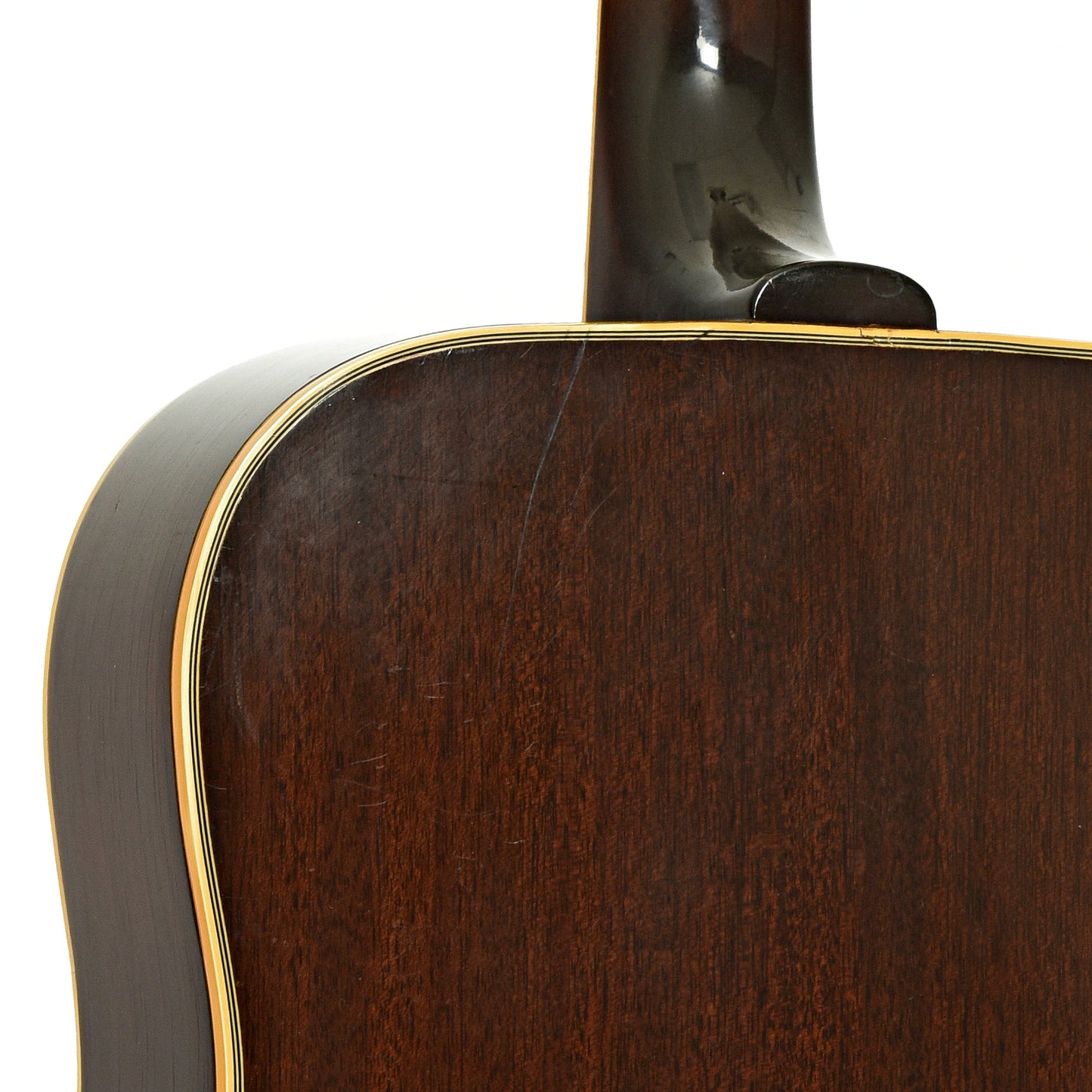 Neck joint of Gibson SJN Country Western Acoustic Guitar