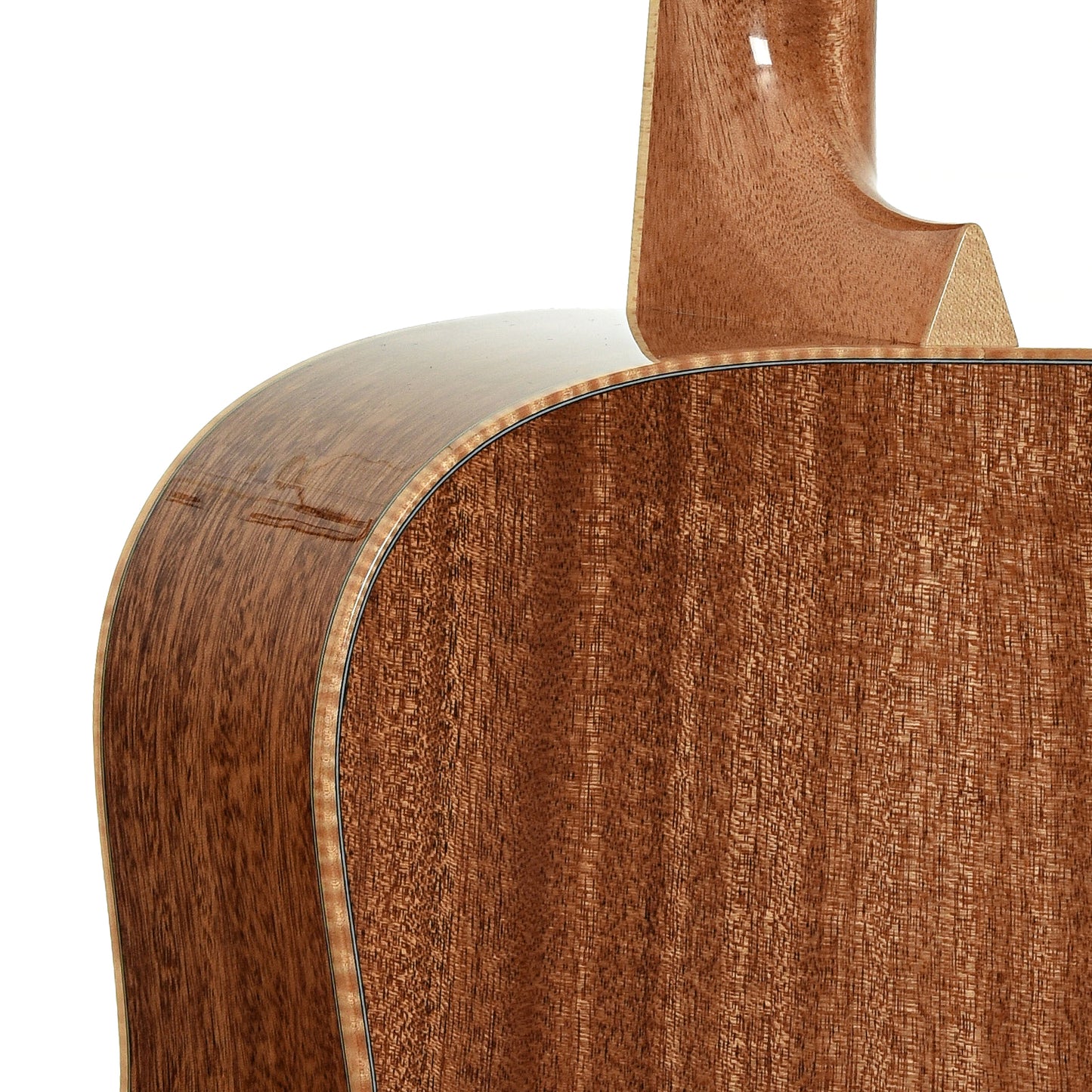 Neck joint of Larrivee D-05E Select Mahogany Series Acoustic-Electric Guitar
