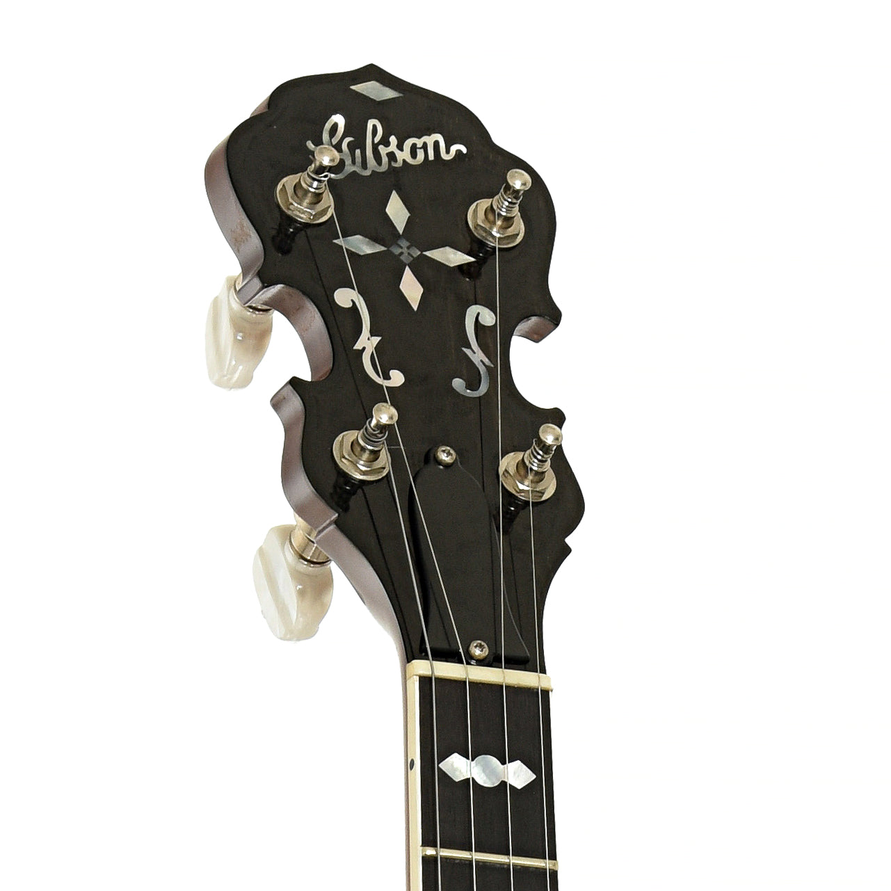 Headstock of Gibson RB-250 Resonator Banjo
