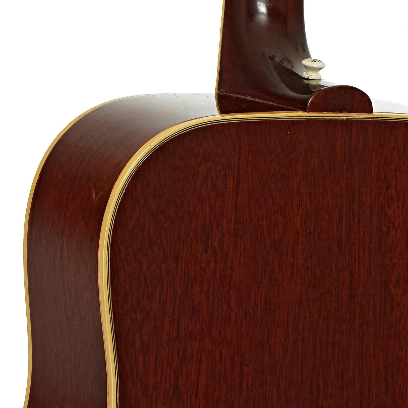 Neck joint of Gibson Hummingbird Acoustic Guitar