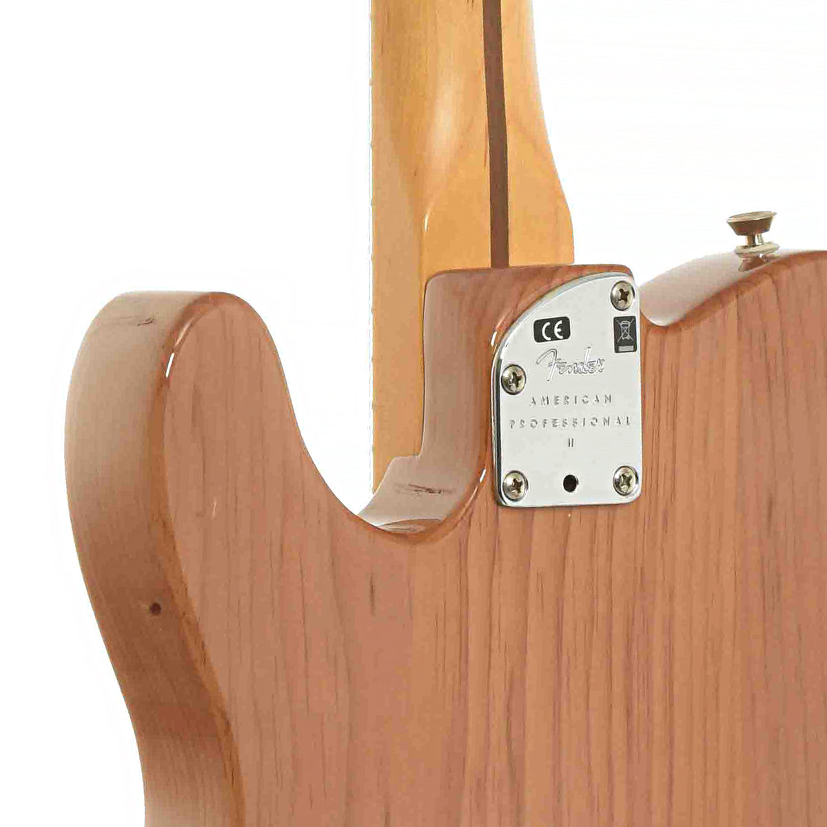 Neck joint of American Professional II Roasted Pine Telecaster