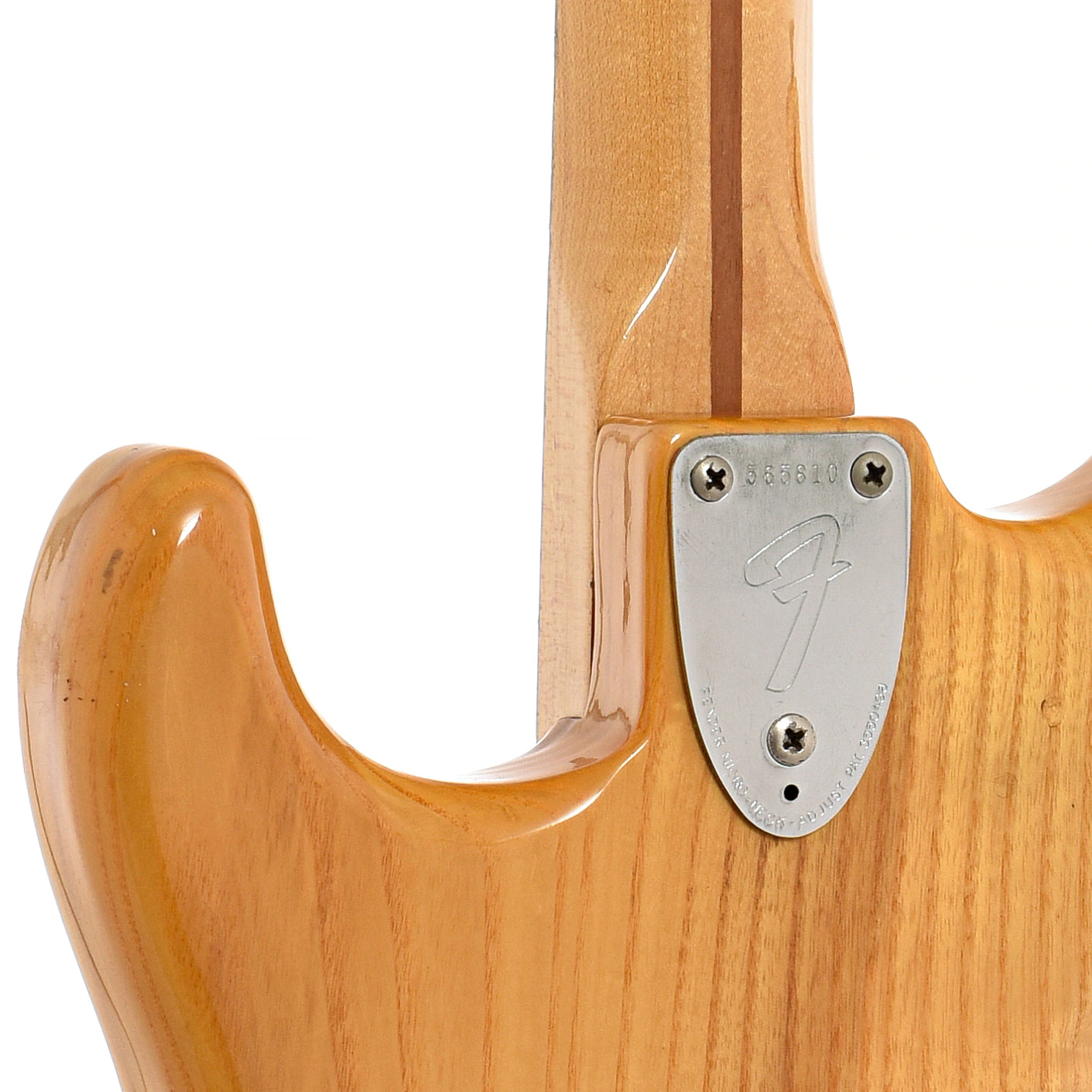 Neck joint of Fender Stratocaster Electric Guitar
