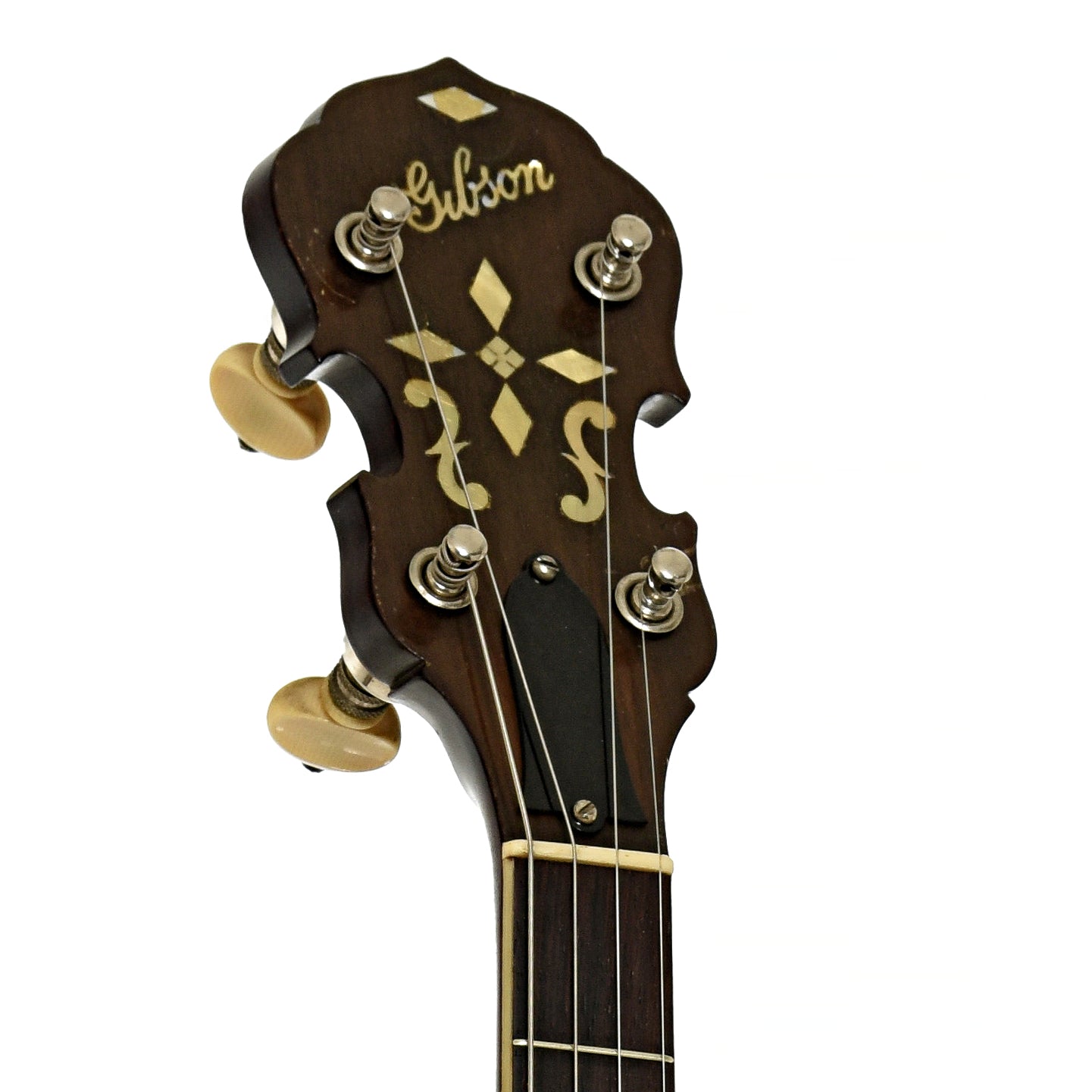 Headstock of Gibson TB-3 Tenor Banjo