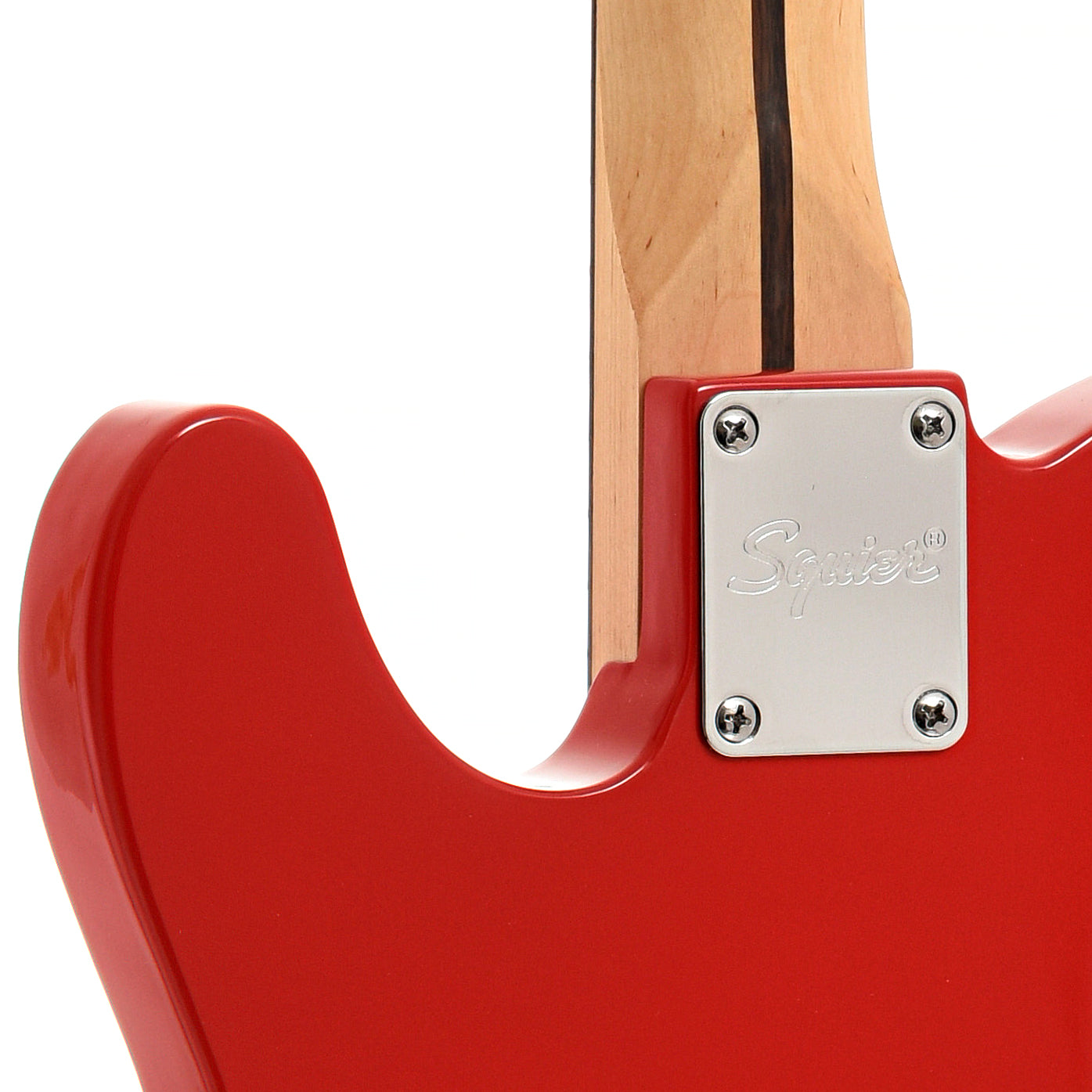 Neck joint of Squier Sonic Telecaster, Torino Red
