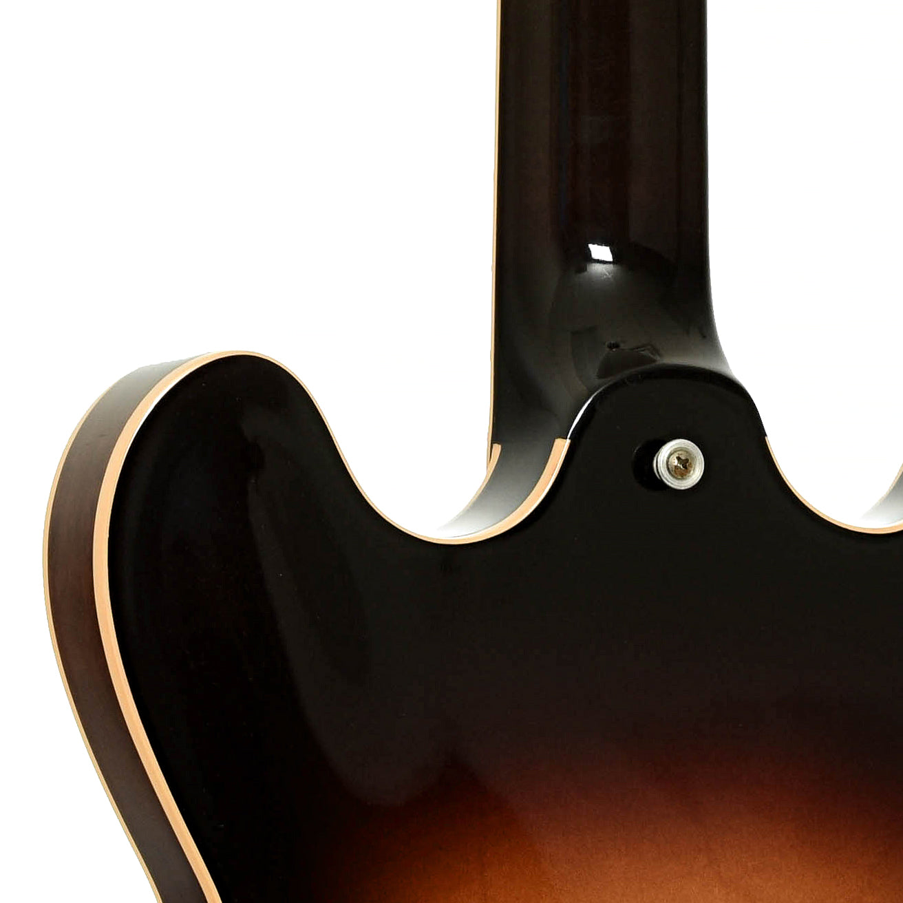 Neck joint of Gibson ES-335 Hollowbody Bass Guitar