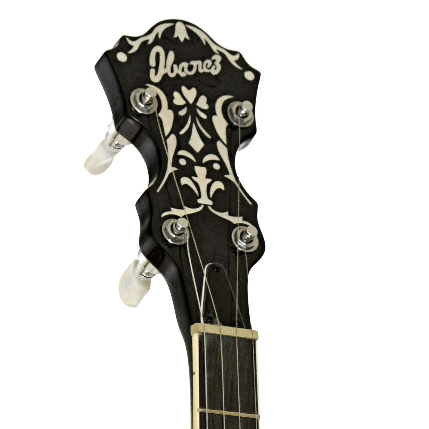 Headstock of Ibanez B300 Resonator Banjo
