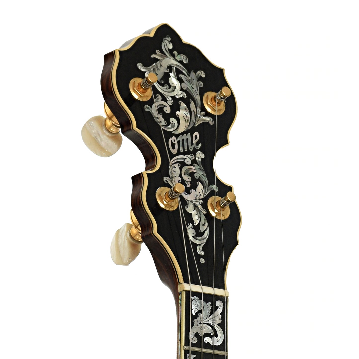 Headstock of Ome Grand Artist Standard Jazz Tenor Banjo