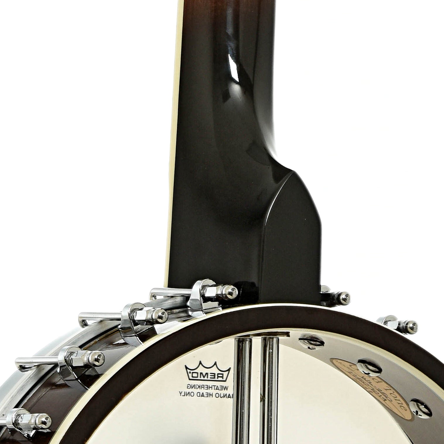 Neck joint of Gold Tone WL-250 White Laydie Openback Banjo 