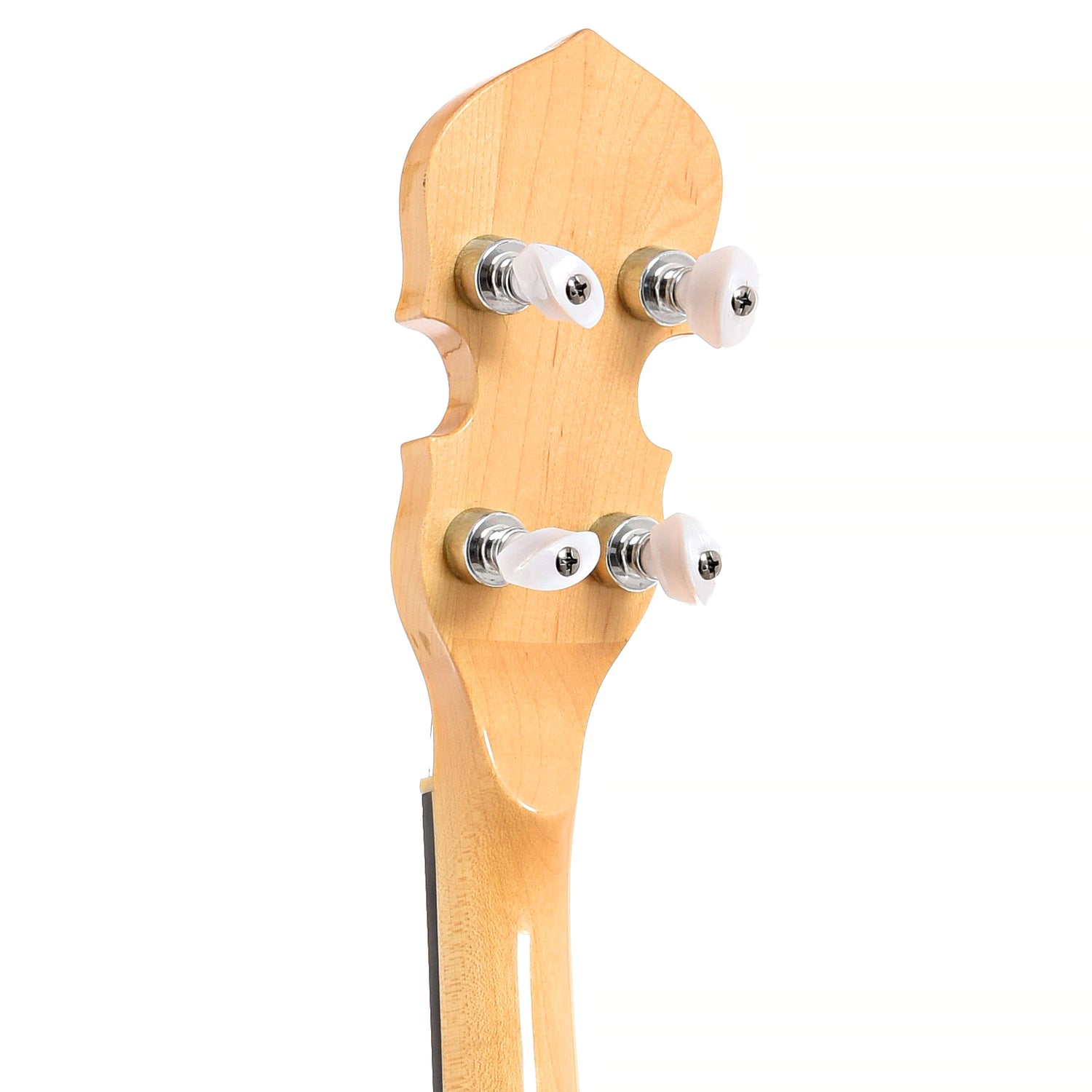 BAck headstock of Gold Tone MM150LN Extra Longneck Banjo (2003)