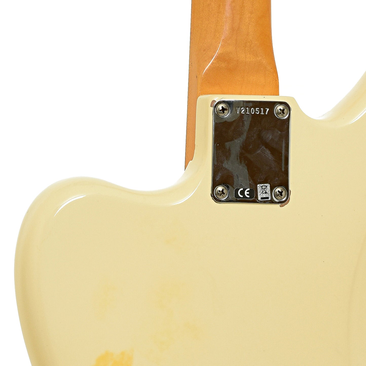 Neck joint of Fender Johnny Marr Jaguar Electric Guitar