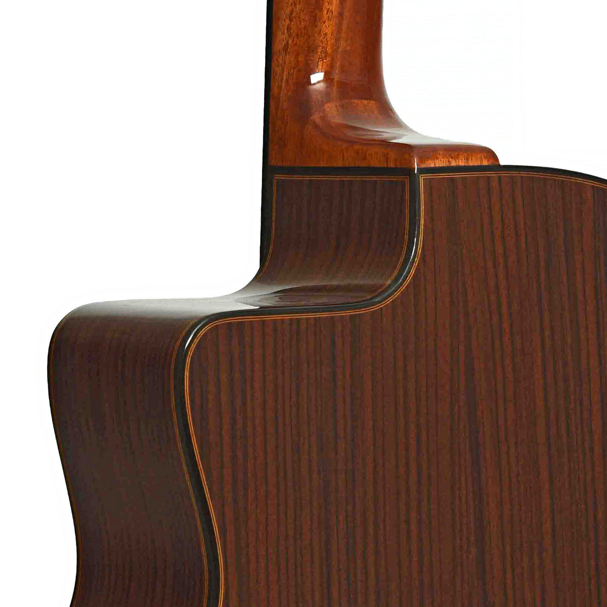 Heel of D-500 D-Hole Hot Club Jazz Guitar