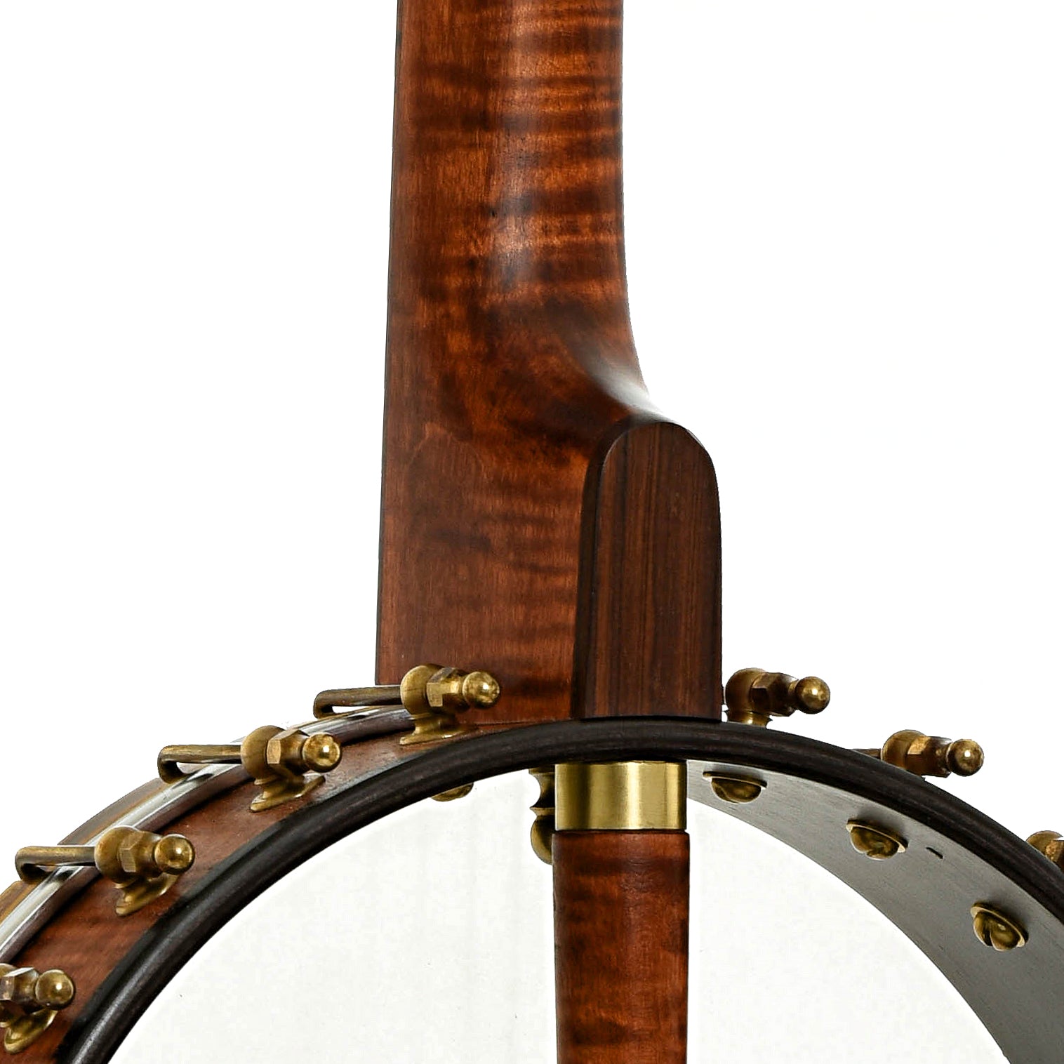 Neck joint of Starr Limited Edition Banjos 12" Curly Maple Open-back Banjo