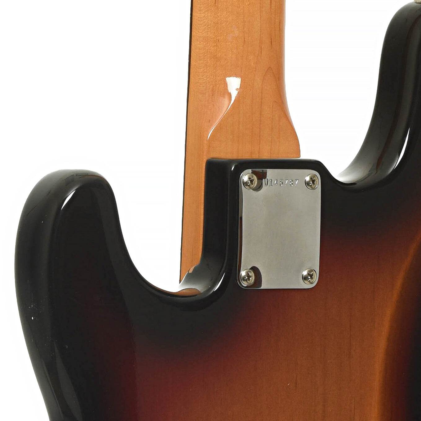 Neck joint of Fender American Vintage Reissue '62 Precision Electric Bass