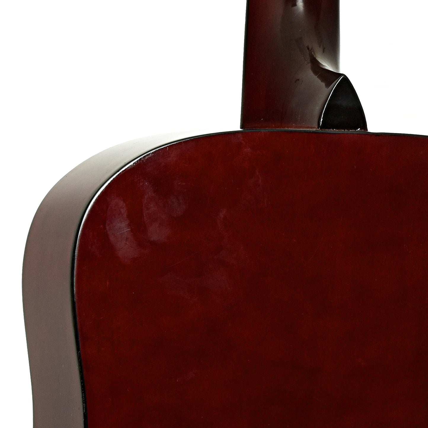 Neck joint of Lyon by Washburn Dreadnaught Acoustic Guitar