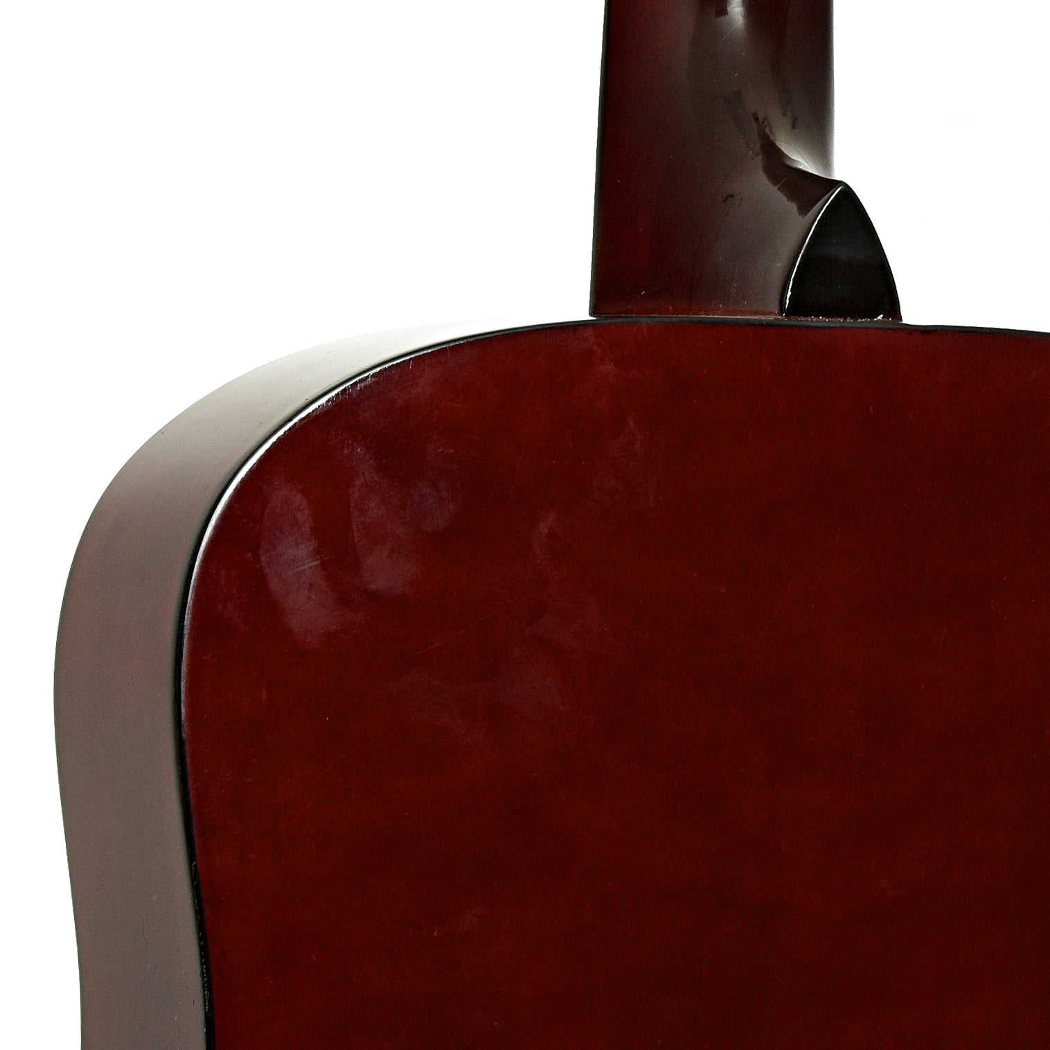 Neck joint of Lyon by Washburn Dreadnaught Acoustic Guitar