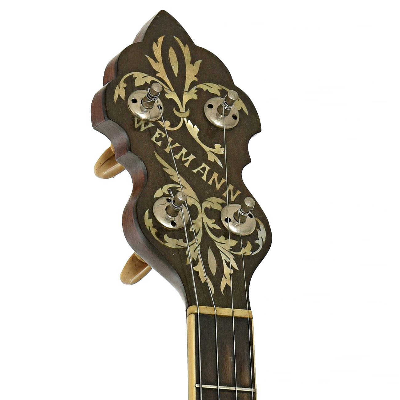 Headstock of Weymann Orchestra Style 1 Tenor Banjo
