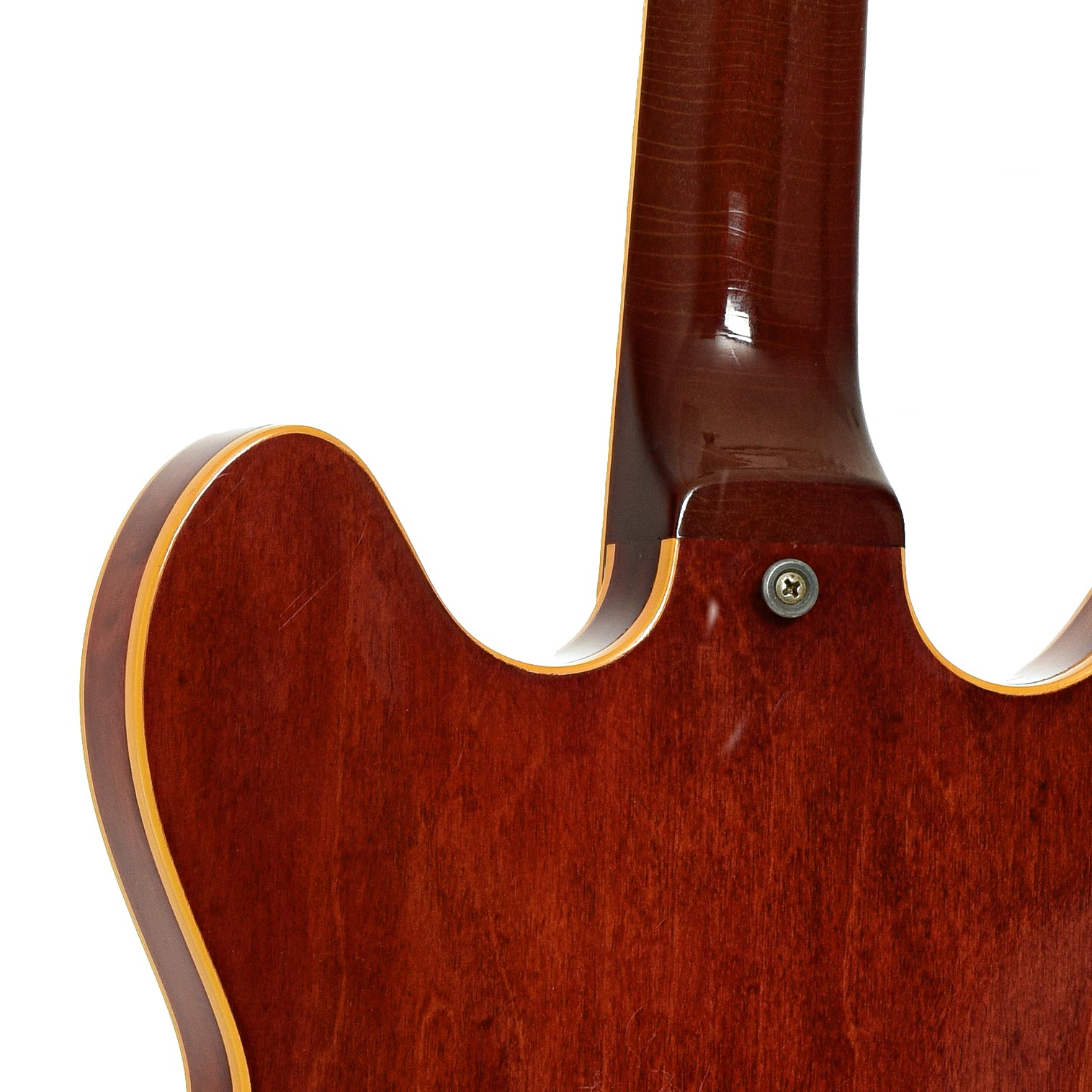 Neck joint of Gibson ES-335 Hollowbody Electric Guitar