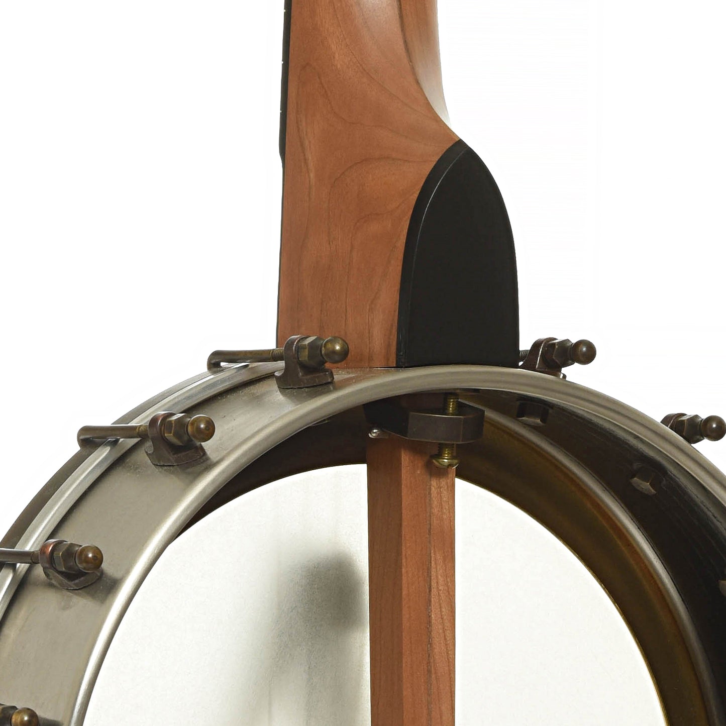 Neck joint of Pisgah Rambler Custom Openback Banjo