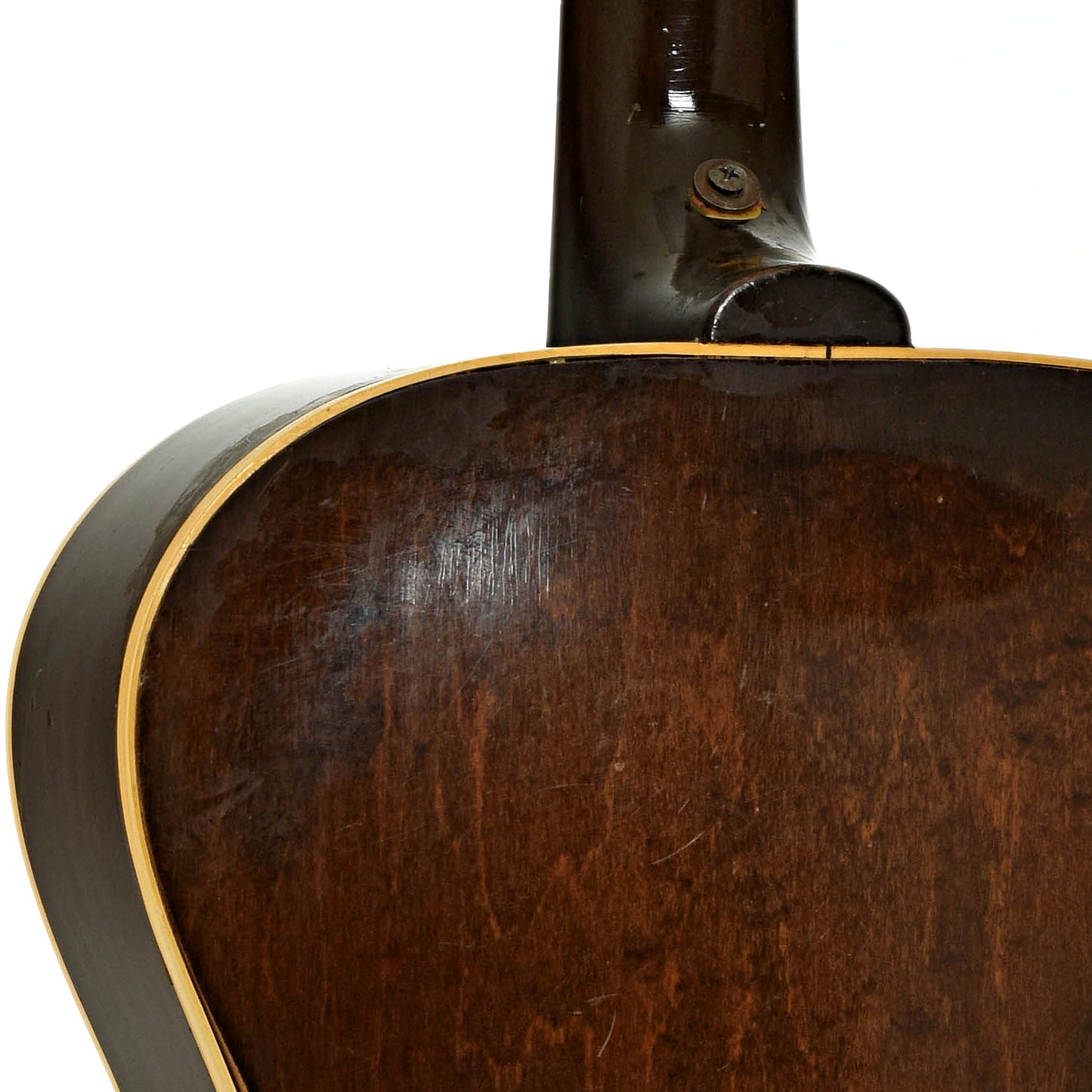 Neck joint of Gibson ES-125 Hollowbody Electric Guitar