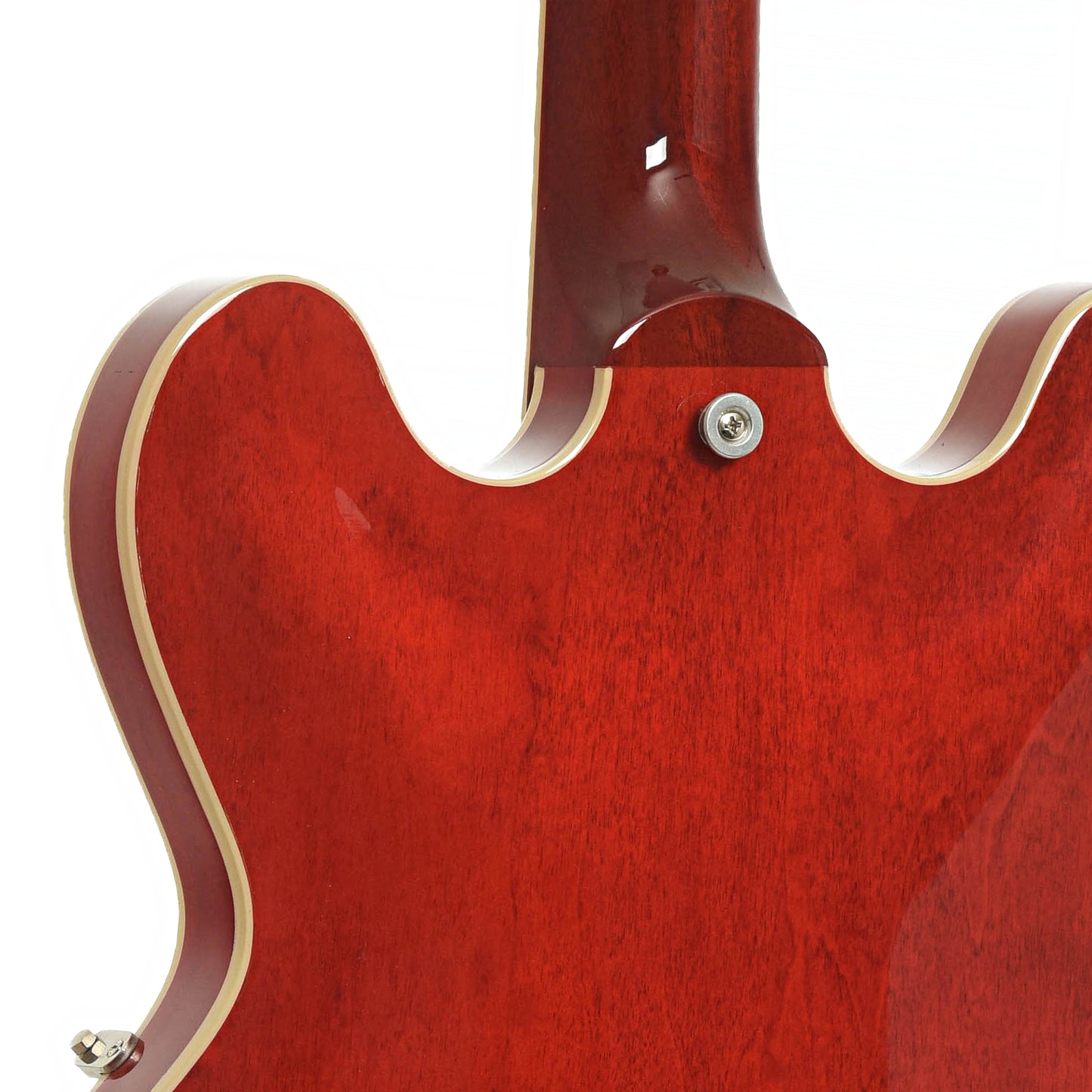 Neck joint of Gibson ES-335 Dot 60s Cherry Semi-Hollowbody Electric Guitar