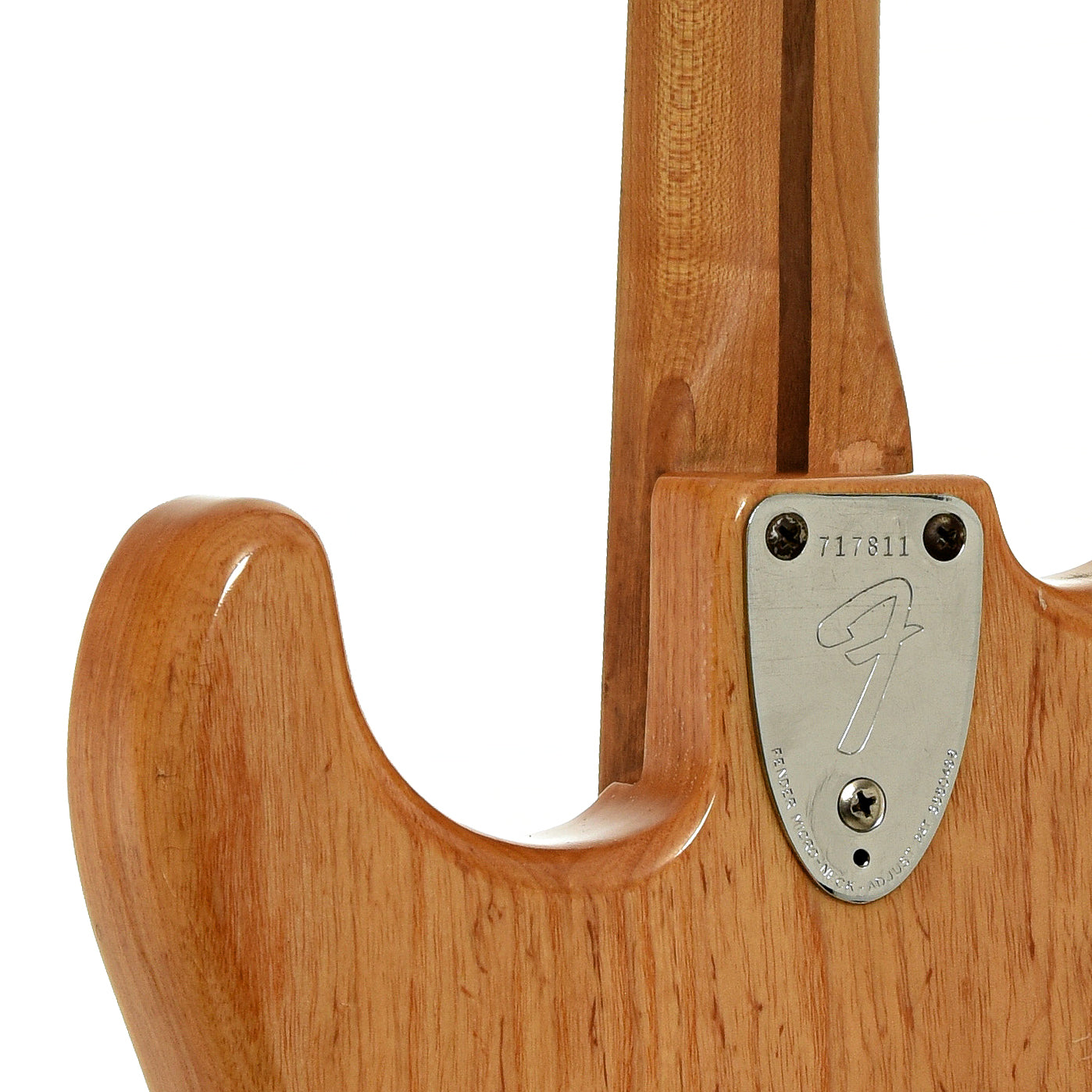 Neck joint of Fender Stratocaster Electric Guitar