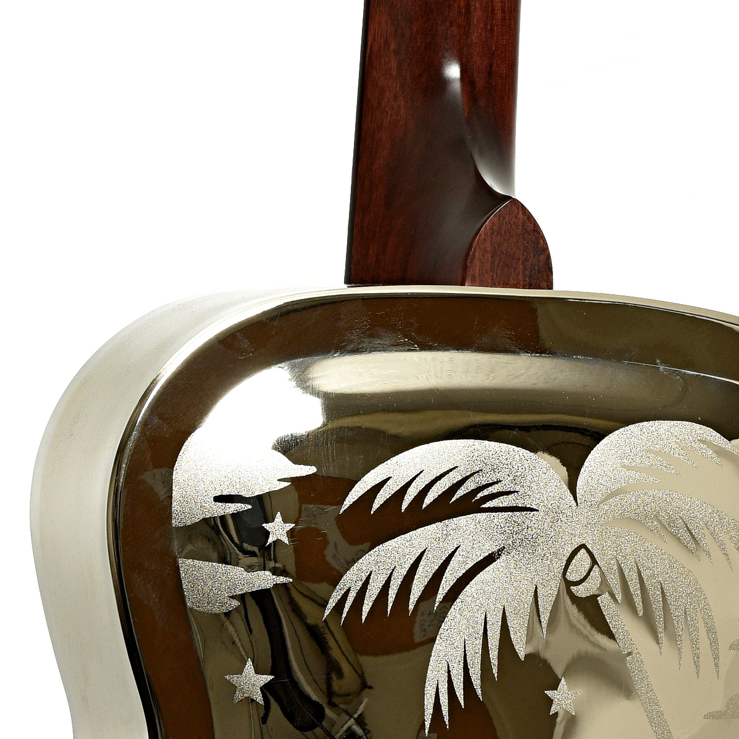 Neck joint of Recording King RM-997-H Resonator Guitar