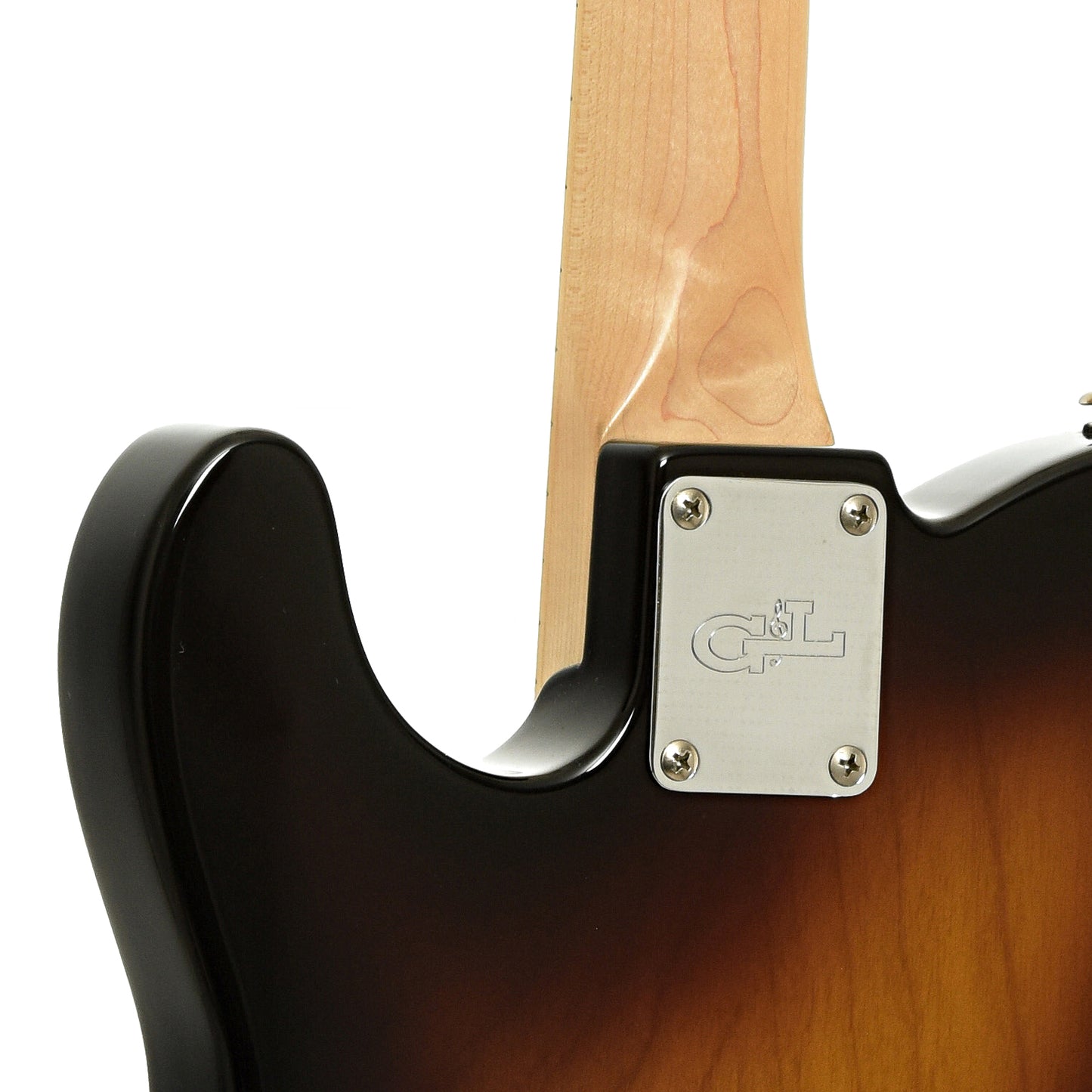 Neck joint of G&L ASAT Classic Thinline Electric Guitar