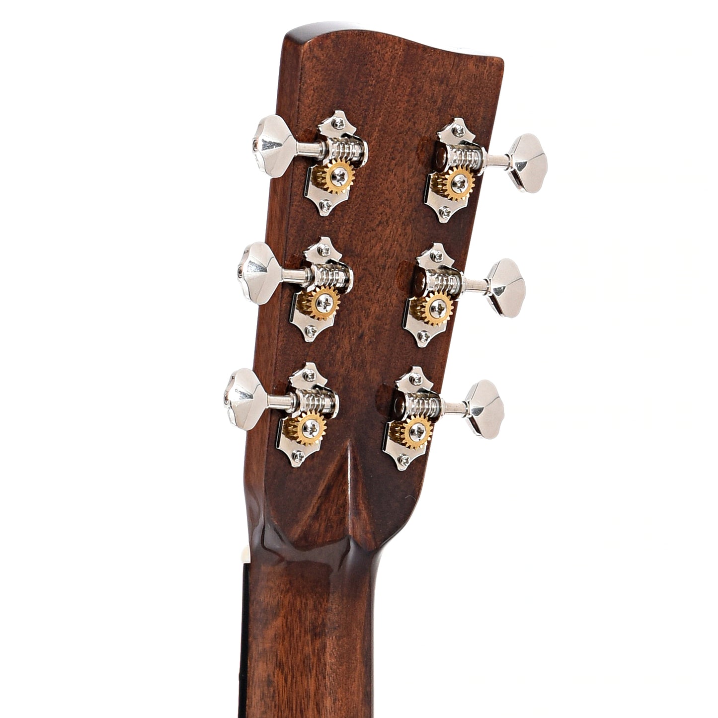 Back headstock of Recording King Koa 12-Fret 000 Acoustic Guitar