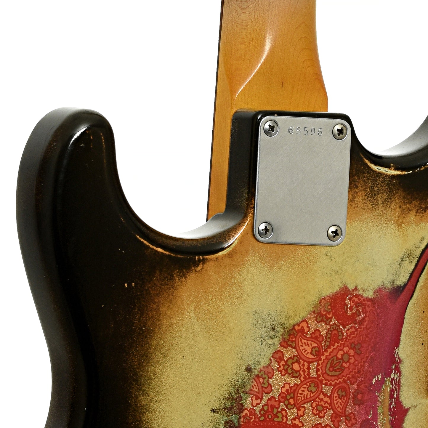 Neck joint of Berly Psychocaster Electric Guitar