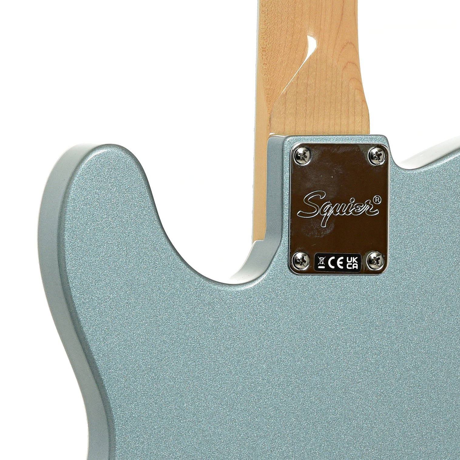 Neck joint of Squier Paranormal Troublemaker Telecaster Deluxe Electric Guitar