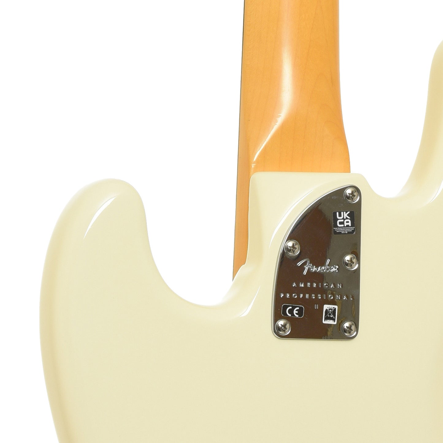 neck joint of Fender American Pro II Jazz Bass