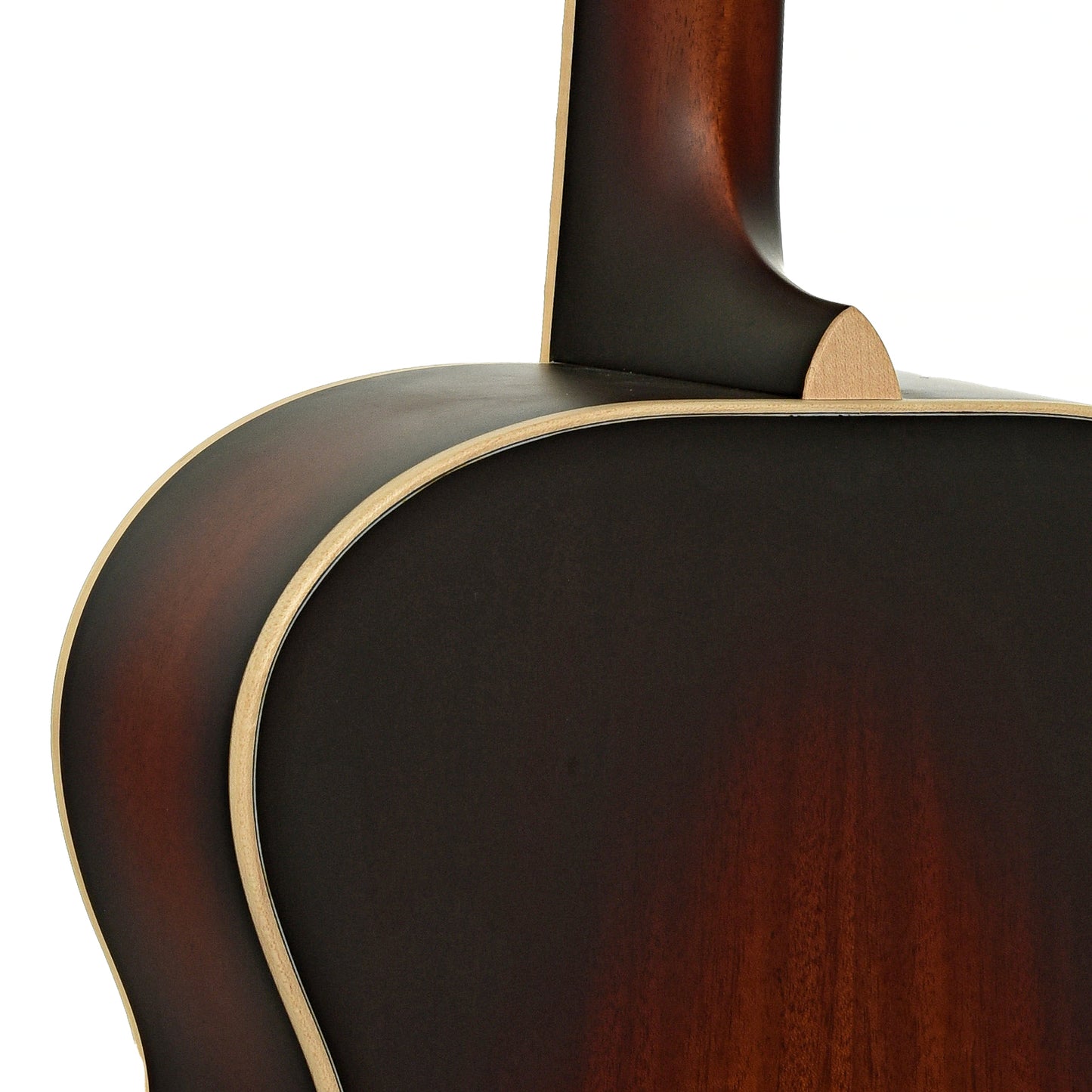 Neck joint of Larrivee OM-40 Mahogany Acoustic Guitar