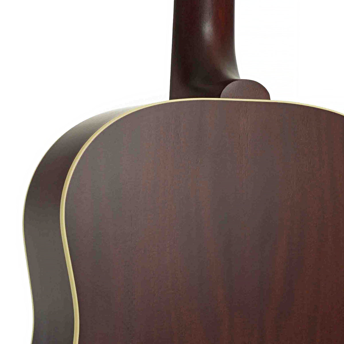 Heel of Gibson J-45 Century 12-Fret Acoustic Guitar & Case, Vintage Sunburst
