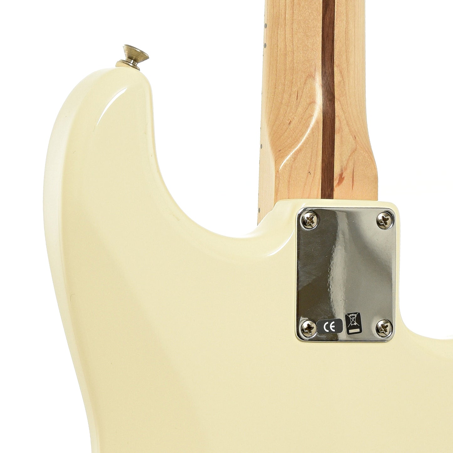Neck joint of Fender Standard Stratocaster Electric Guitar