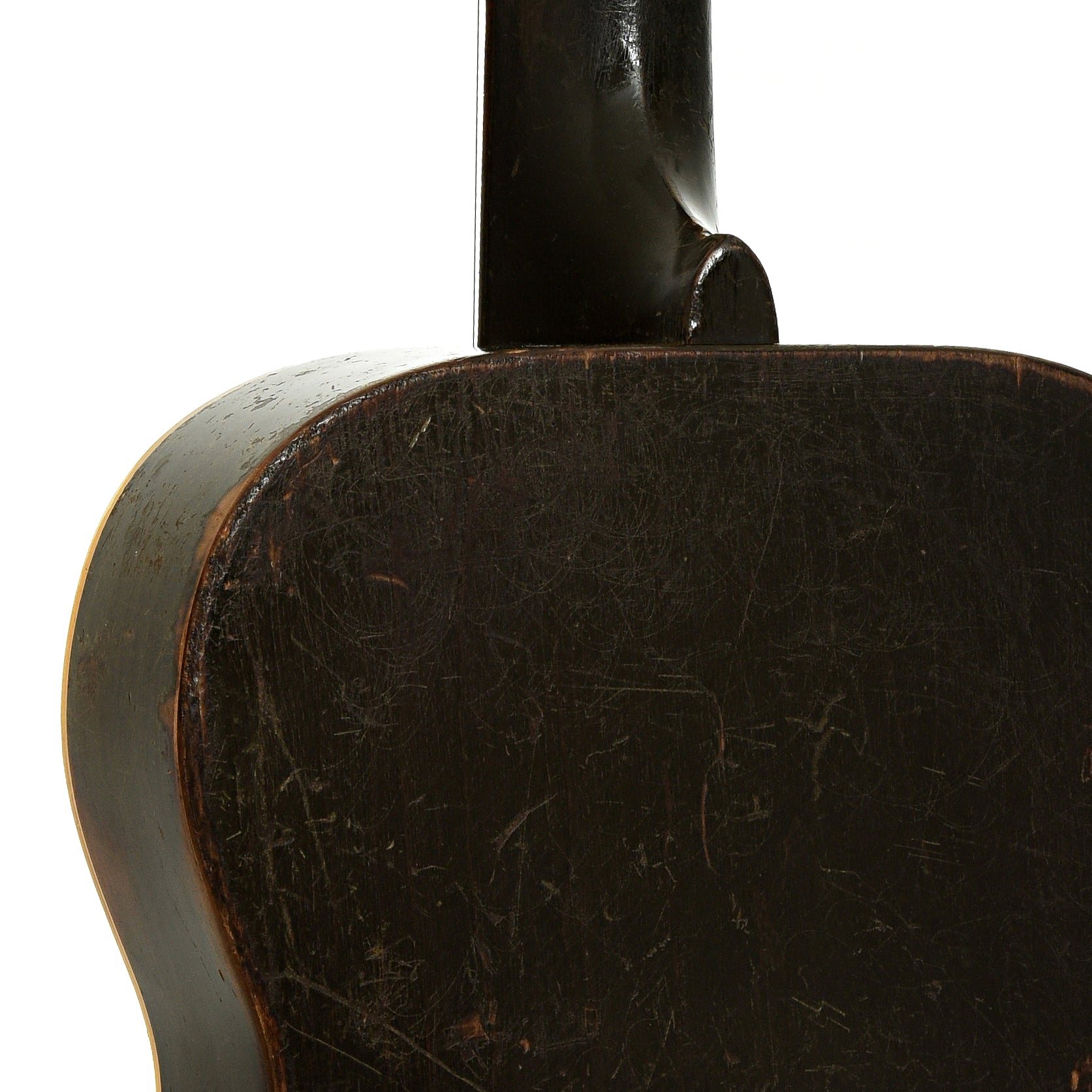 Neck joint of Dobro Model 27 Squareneck Resonator Guitar 