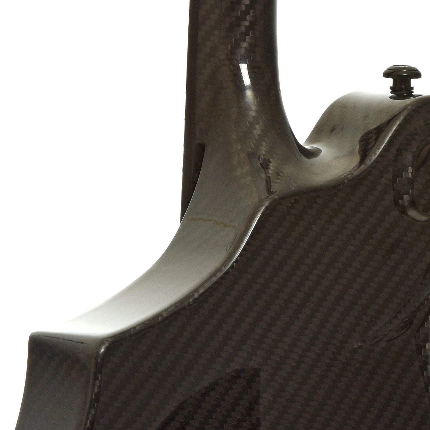 Neck joint of KLOS Carbon Fiber F-Style Mandolin